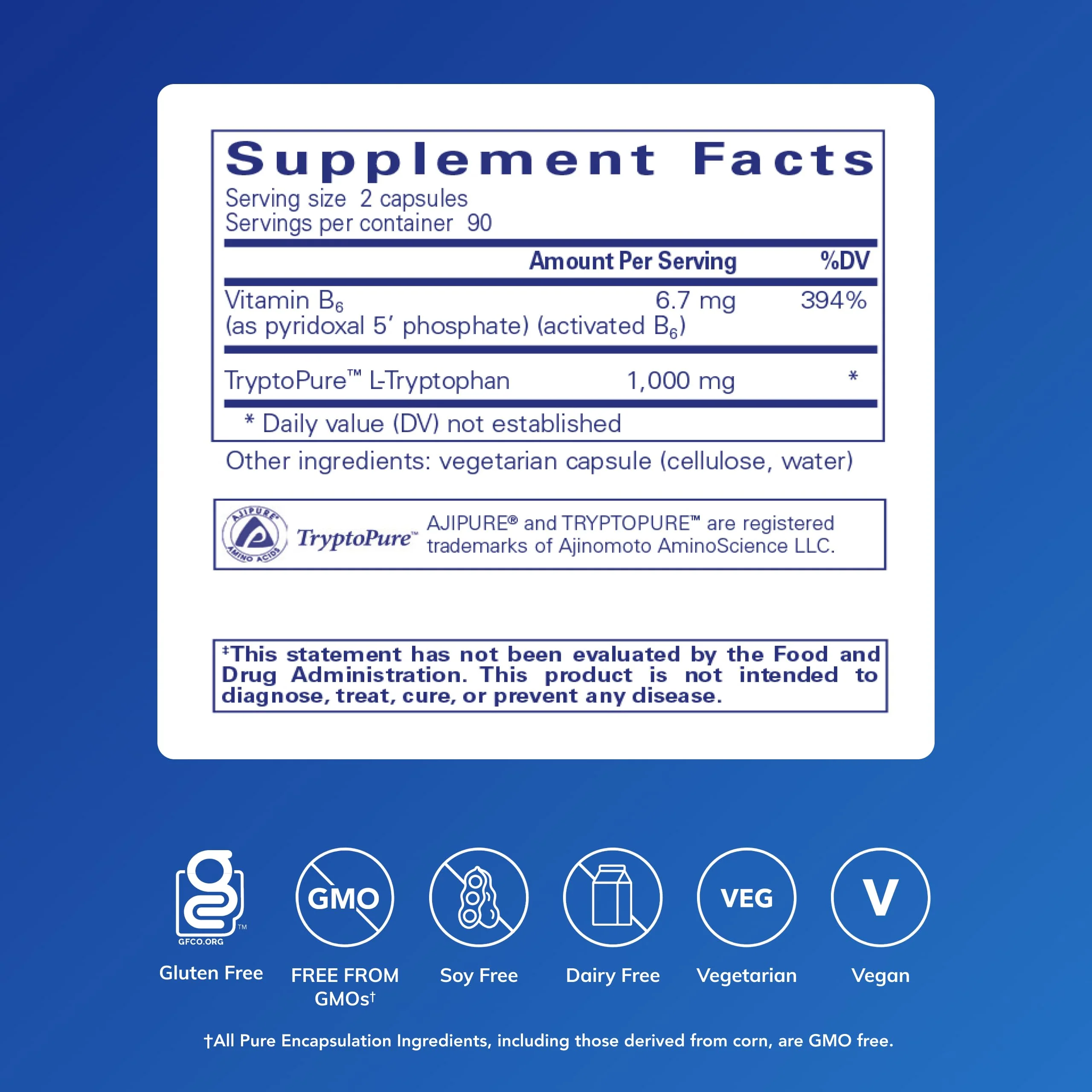 Pure Encapsulations L-Tryptophan | Sleep & Relaxation Support, 180 Capsules - Image 2