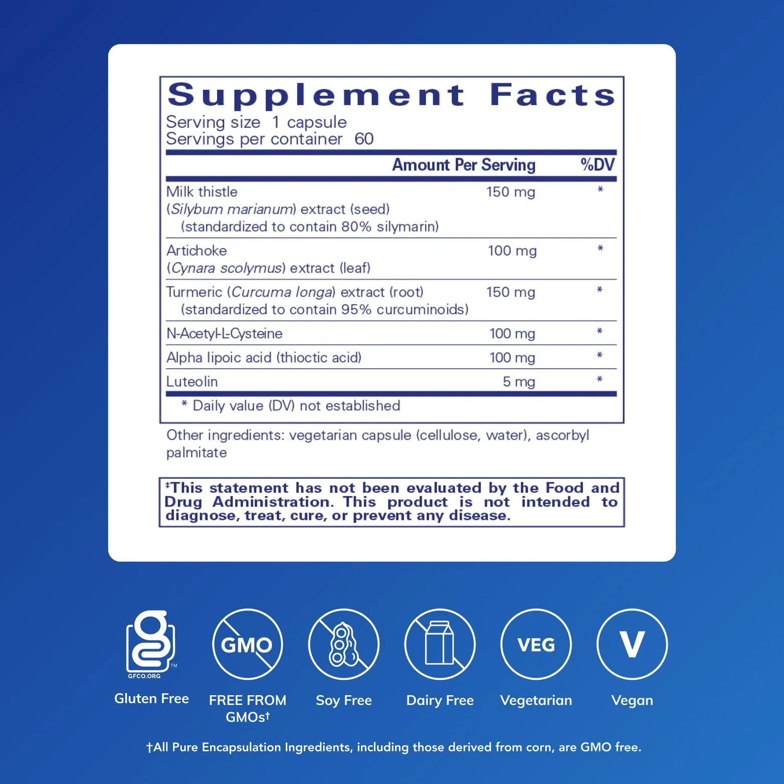 Pure Encapsulations LVR Formula | Hypoallergenic Liver Support with NAC & Antioxidants | 60 Capsules - Image 2