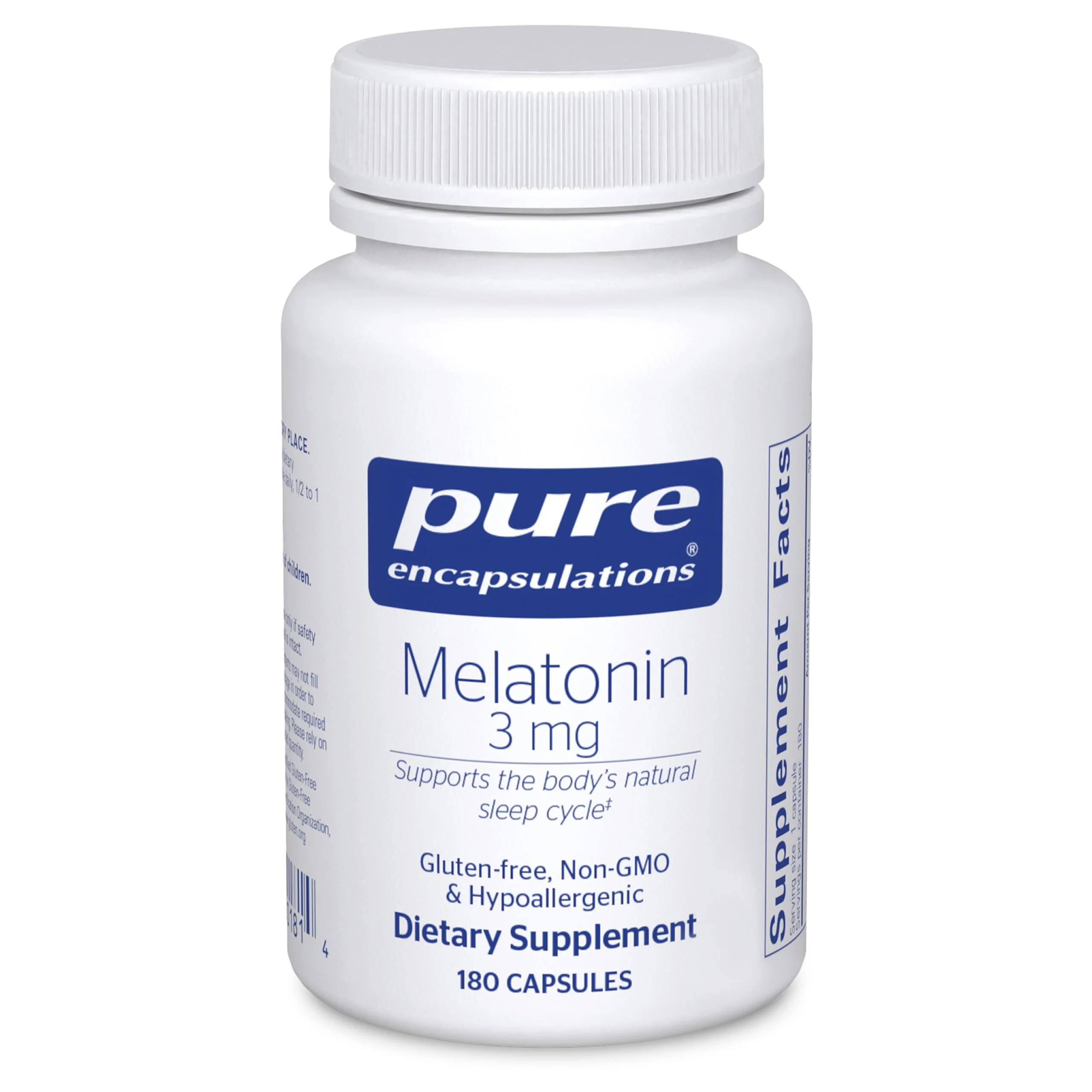 Pure Encapsulations Melatonin 3 mg – Natural Sleep Support | 180 Capsules - Image 8