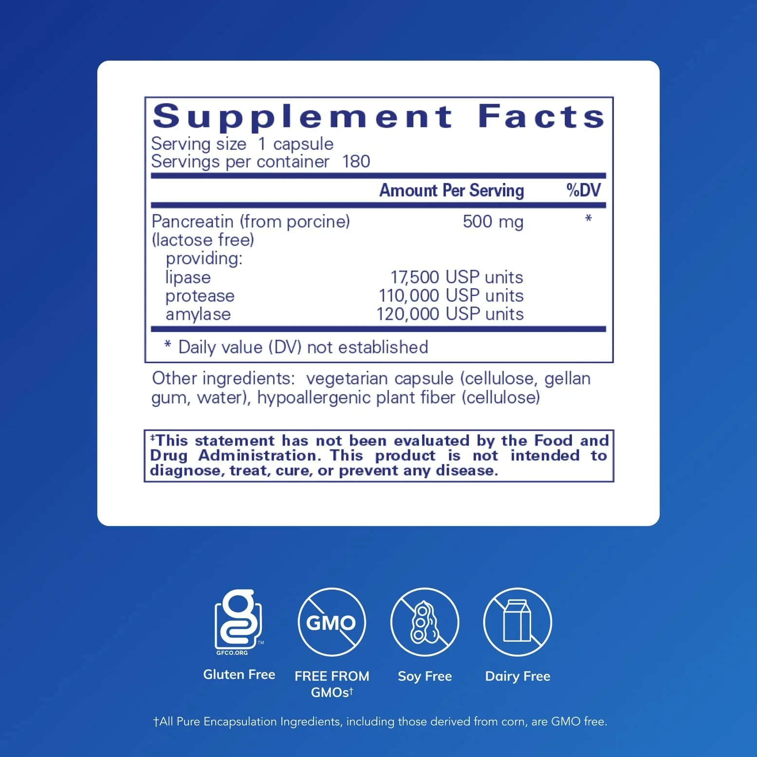 Pure Encapsulations Pancreatic Enzyme Formula – Digestive Enzymes for Gut Health | 180 Capsules - Image 8