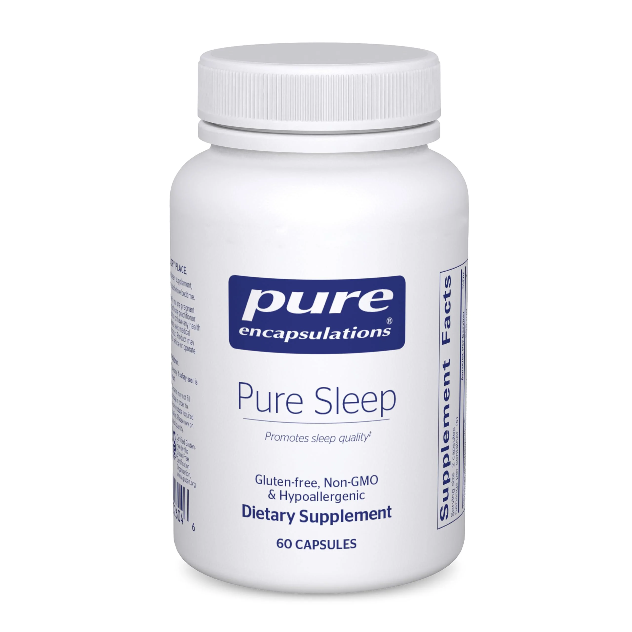Pure Encapsulations Pure Sleep – Melatonin-Free Calming Sleep Support with Ashwagandha, Saffron & Valerian