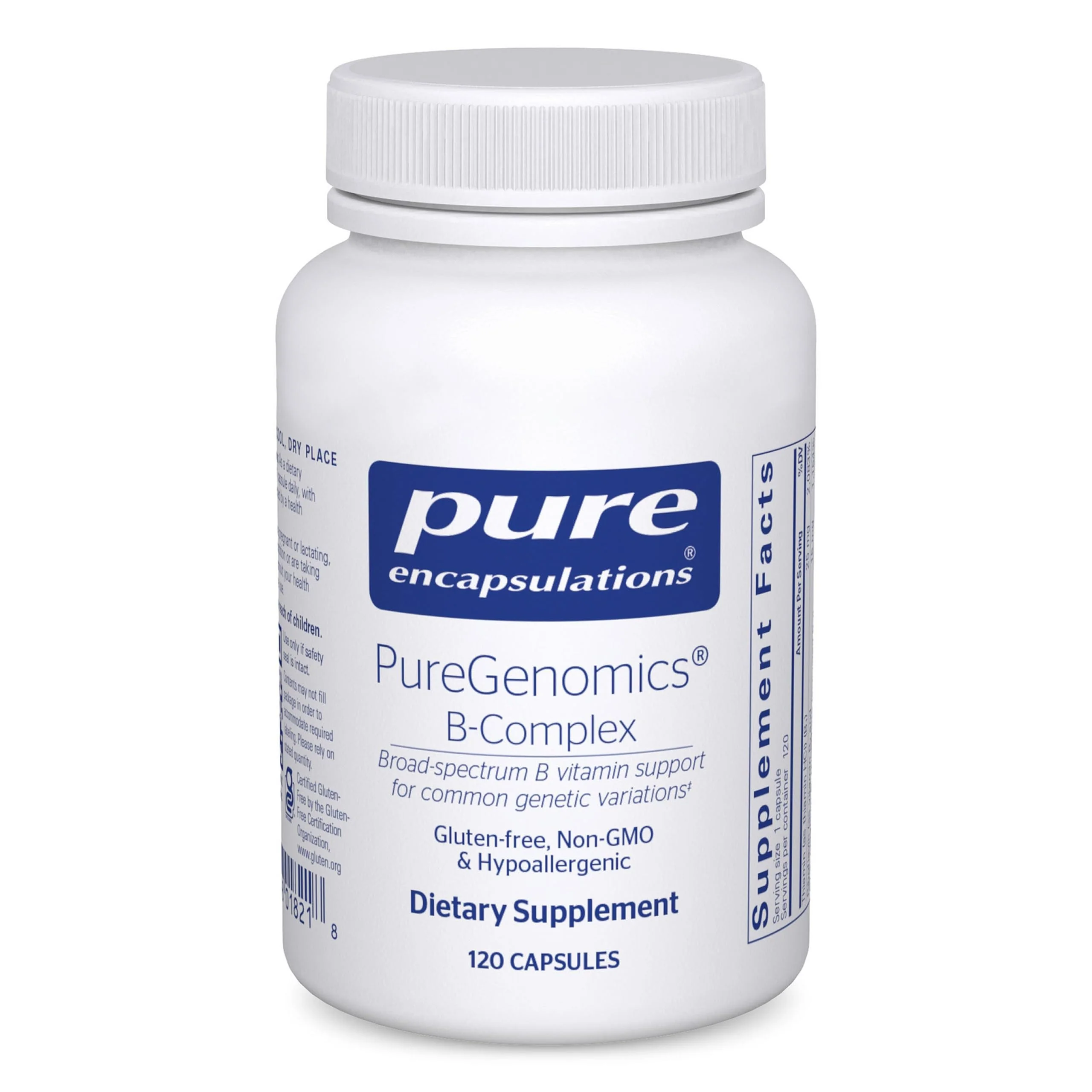 Pure Encapsulations PureGenomics B-Complex – Broad Spectrum B Vitamins for Genetic Expression, Cellular Function & Energy Metabolism, with B12 & B6 – 120 Capsules - Image 8