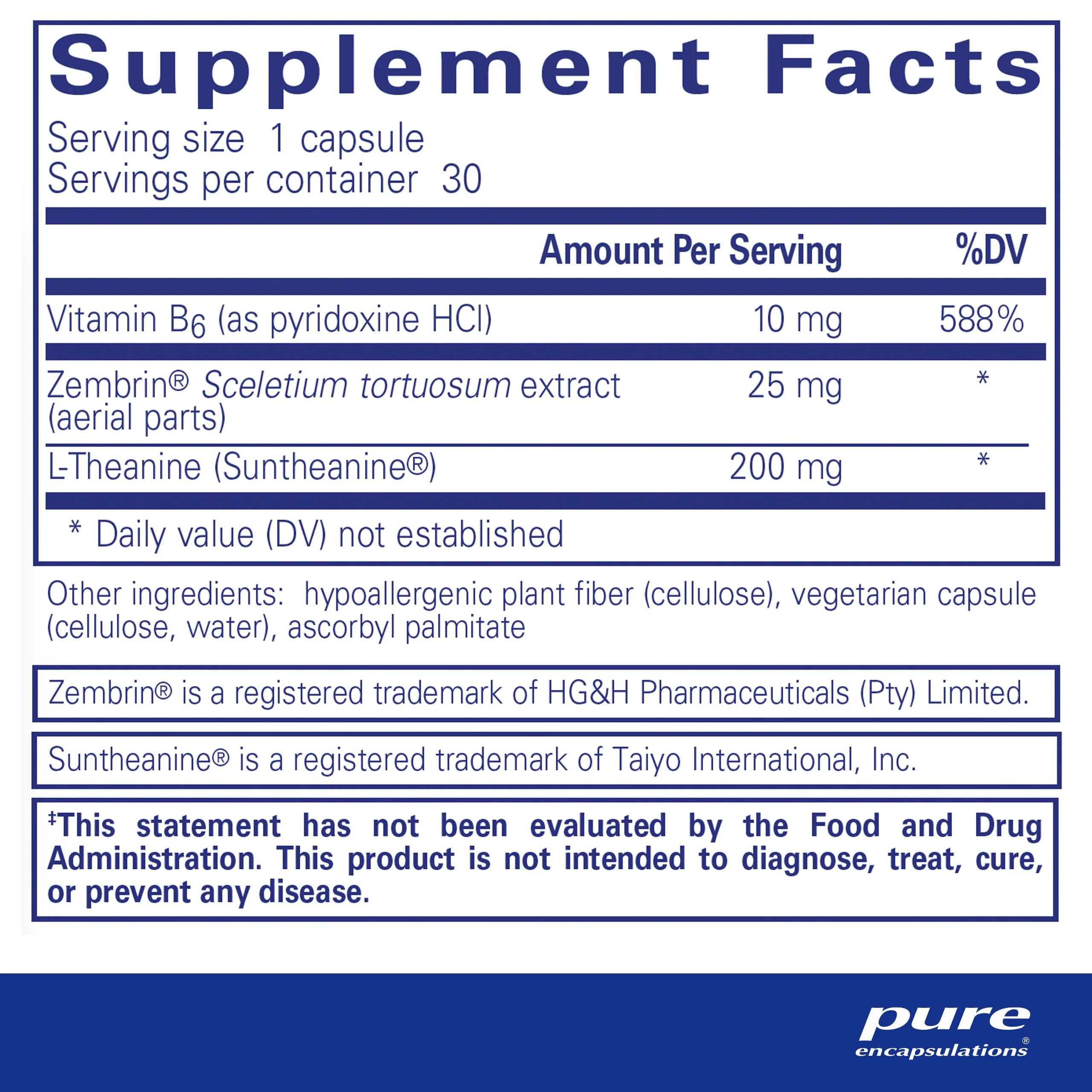 Pure Encapsulations Rapid Calm – Stress & Sleep Support with Zembrin & Suntheanine - Image 2