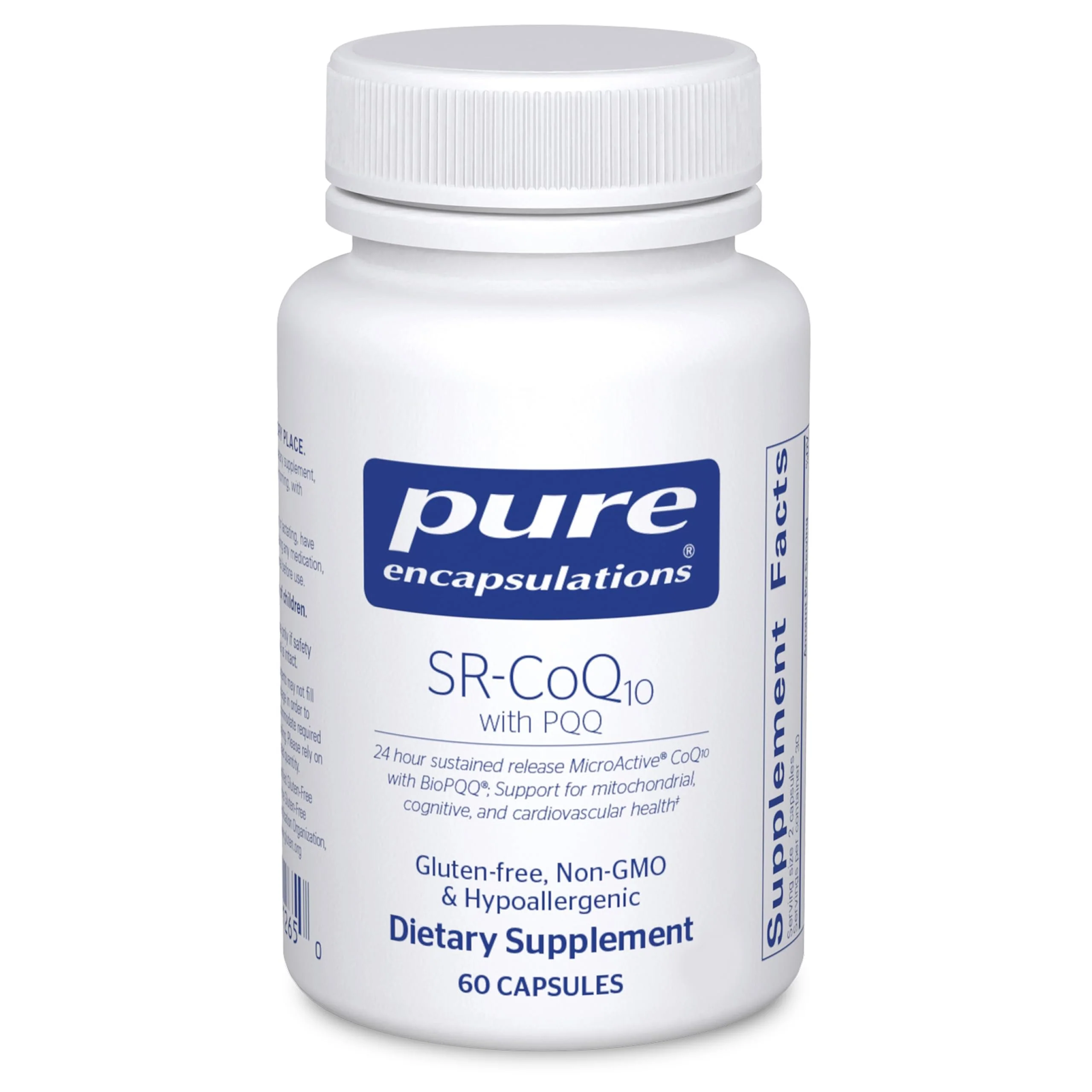 Pure Encapsulations SR-CoQ10 with PQQ - Sustained Release Heart Health Support (60 Capsules)