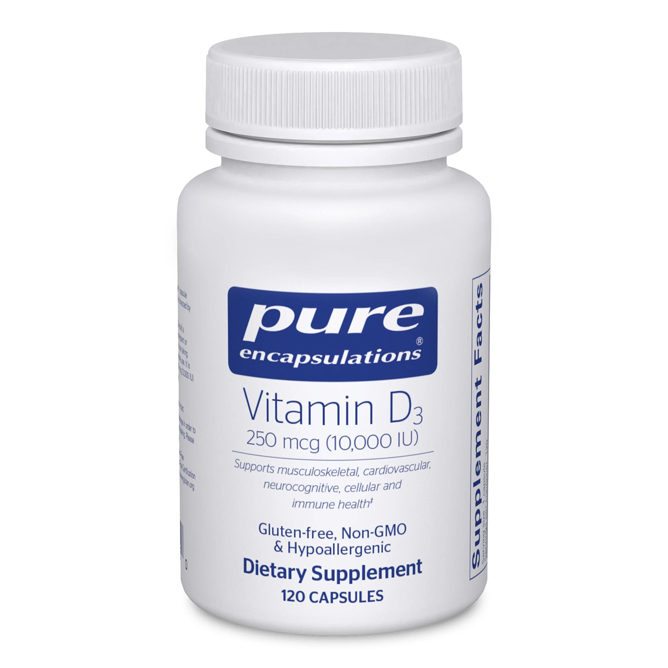 Pure Encapsulations Vitamin D3 250 mcg (10,000 IU) | Bone, Immune & Heart Support – 120 Capsules - Image 8