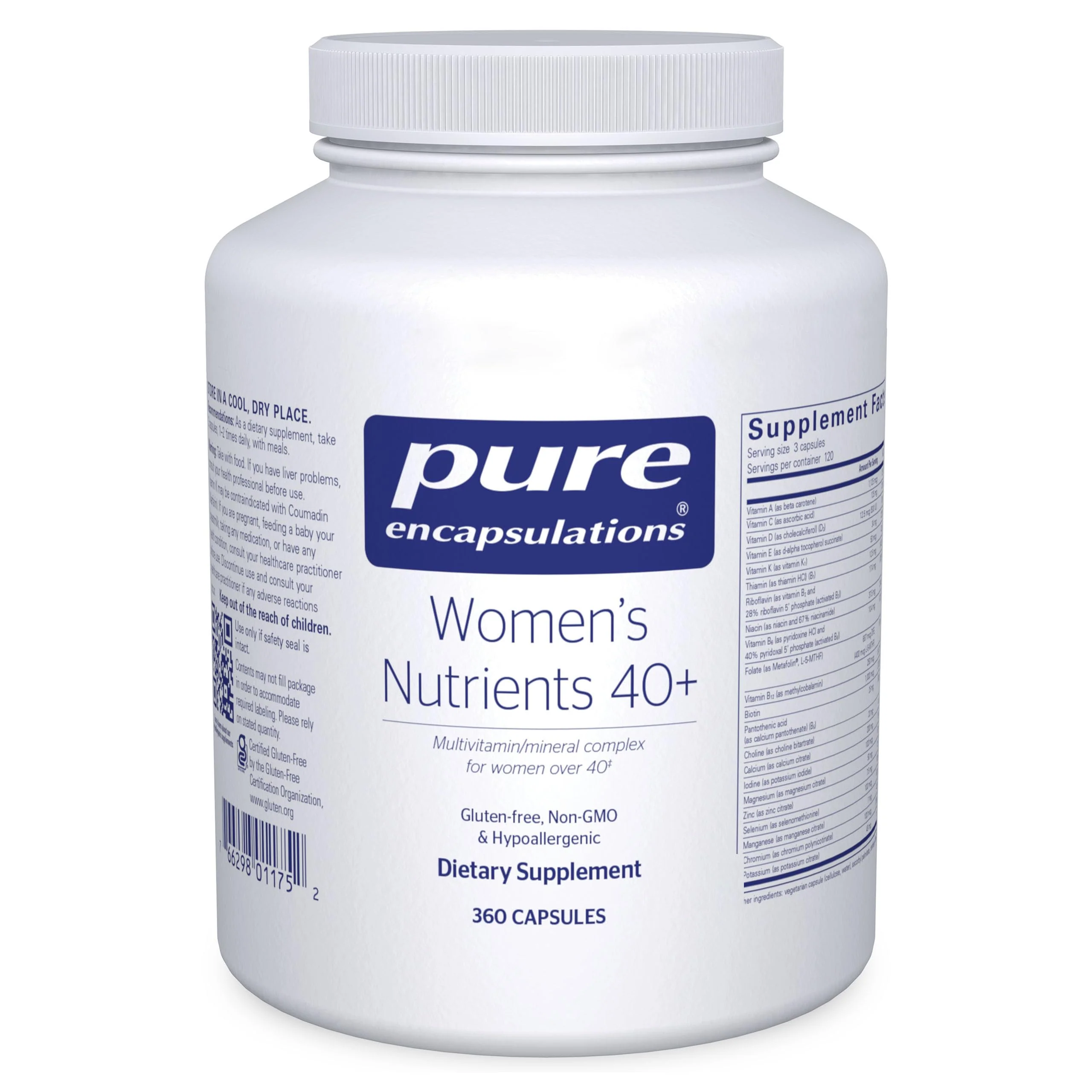 Pure Encapsulations Women's Nutrients 40+ – Multivitamin for Women Over 40 (360 Capsules) | Urinary Tract Health, Eye Integrity & Breast Cell Health - Image 8