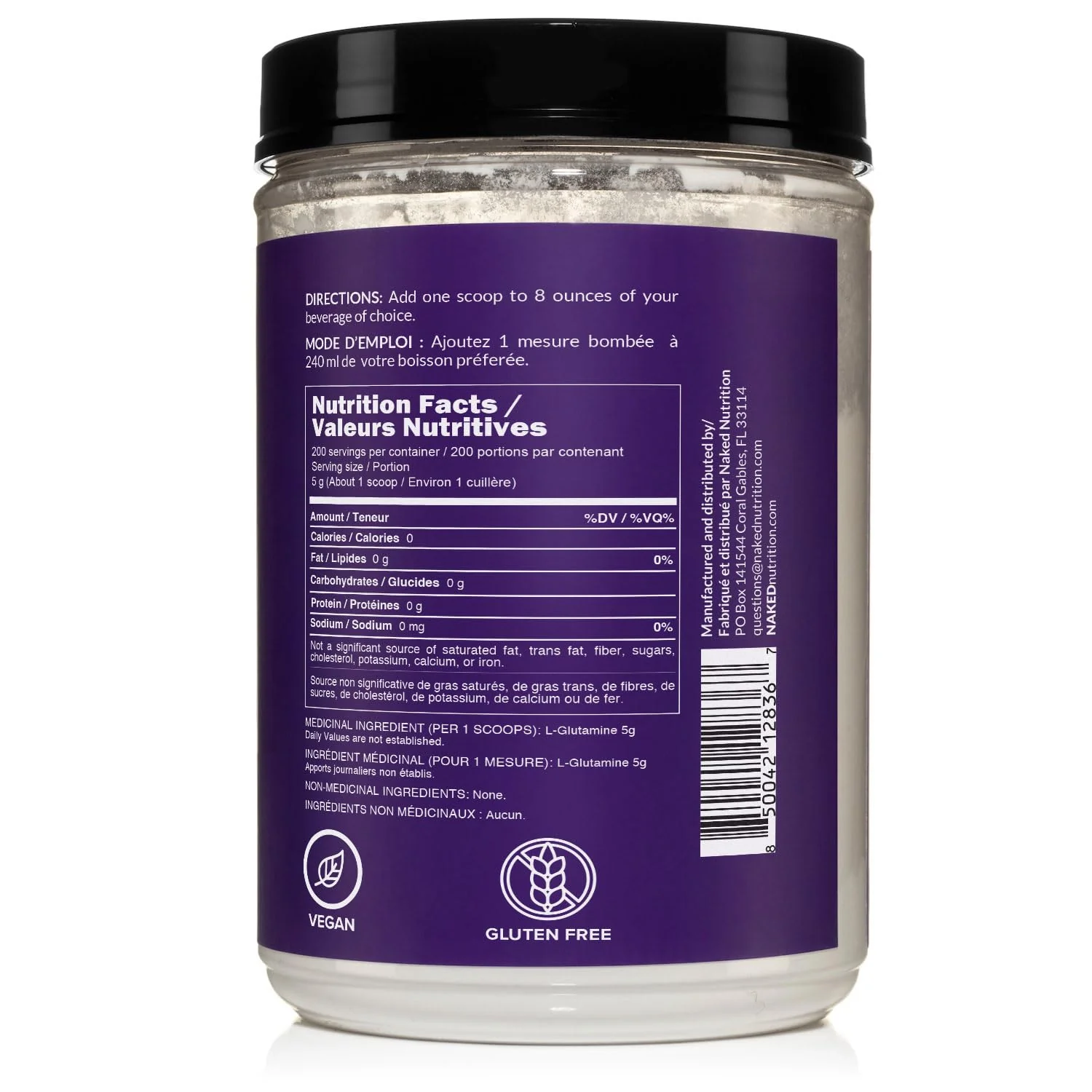 Pure L-Glutamine – Made in the USA, 1000g (200 Servings) – Vegan, Non-GMO, Gluten & Soy Free - Image 4