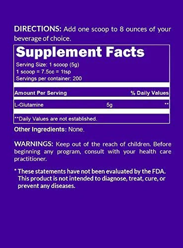 Pure L-Glutamine – Made in the USA, 1000g (200 Servings) – Vegan, Non-GMO, Gluten & Soy Free - Image 5