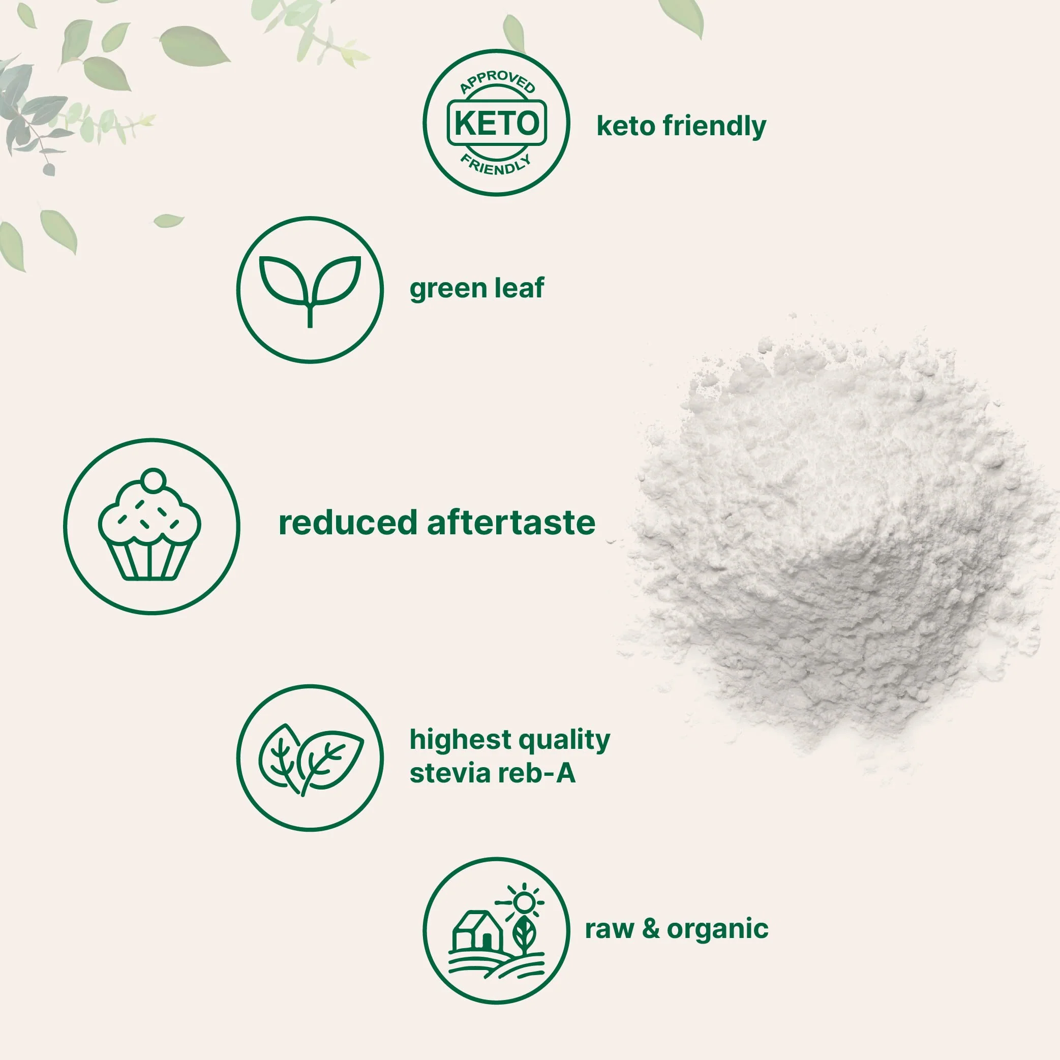 Pure Organic Stevia Powder 8 oz – Reb-A, Zero Calorie Keto Sweetener - Image 5