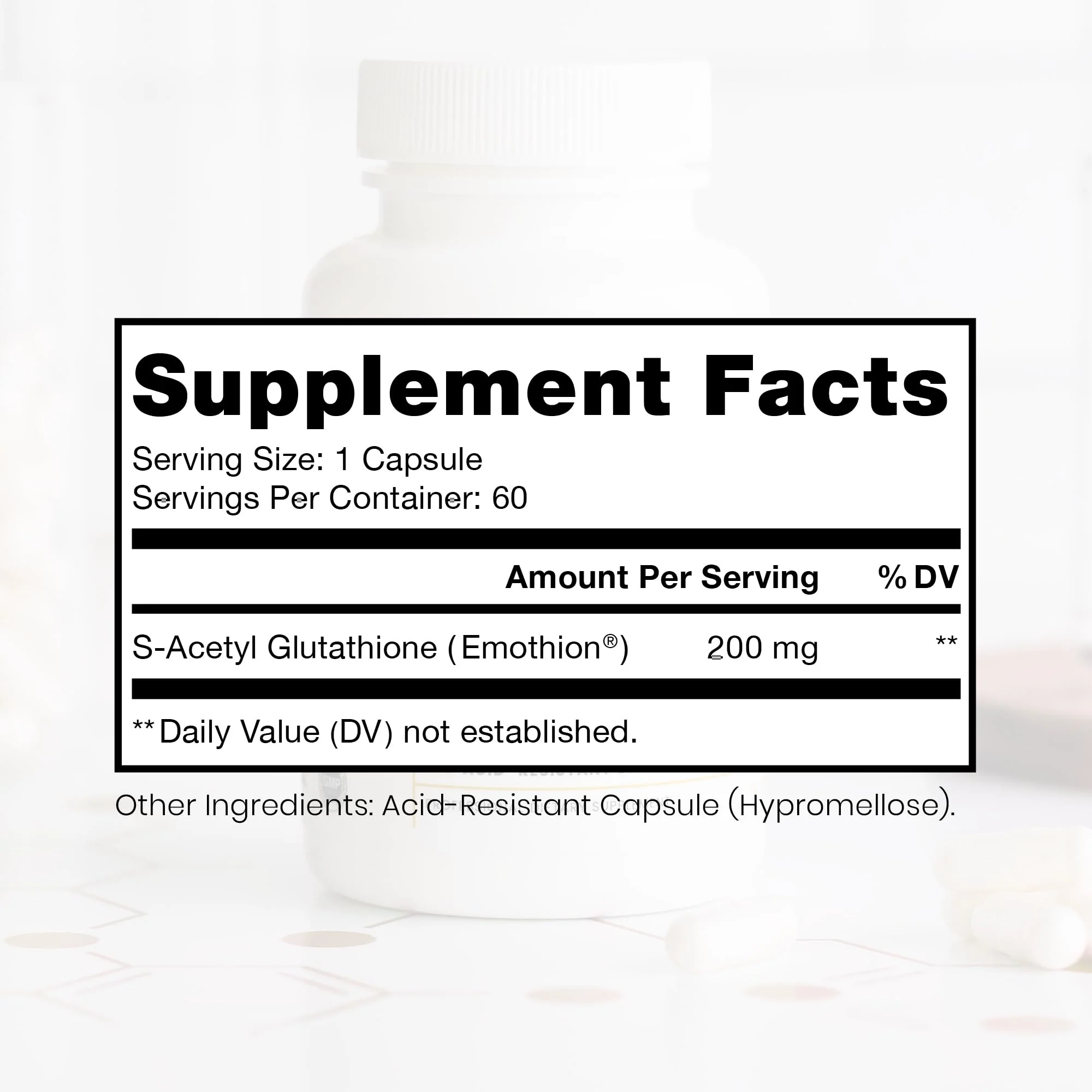 Pure Therapro Rx S-Acetyl Glutathione Gold 200mg – 2 Month Supply, Acid-Resistant Capsule, Pharmaceutical Grade - Image 10