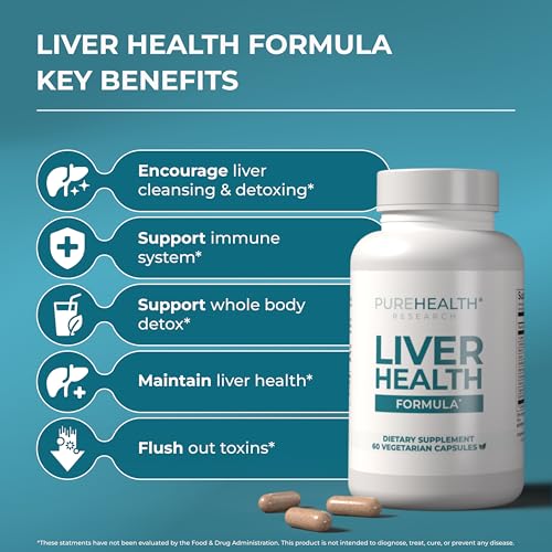 PUREHEALTH RESEARCH Liver Health – Detox & Repair with Artichoke, Milk Thistle & Turmeric | 60 Capsules - Image 3