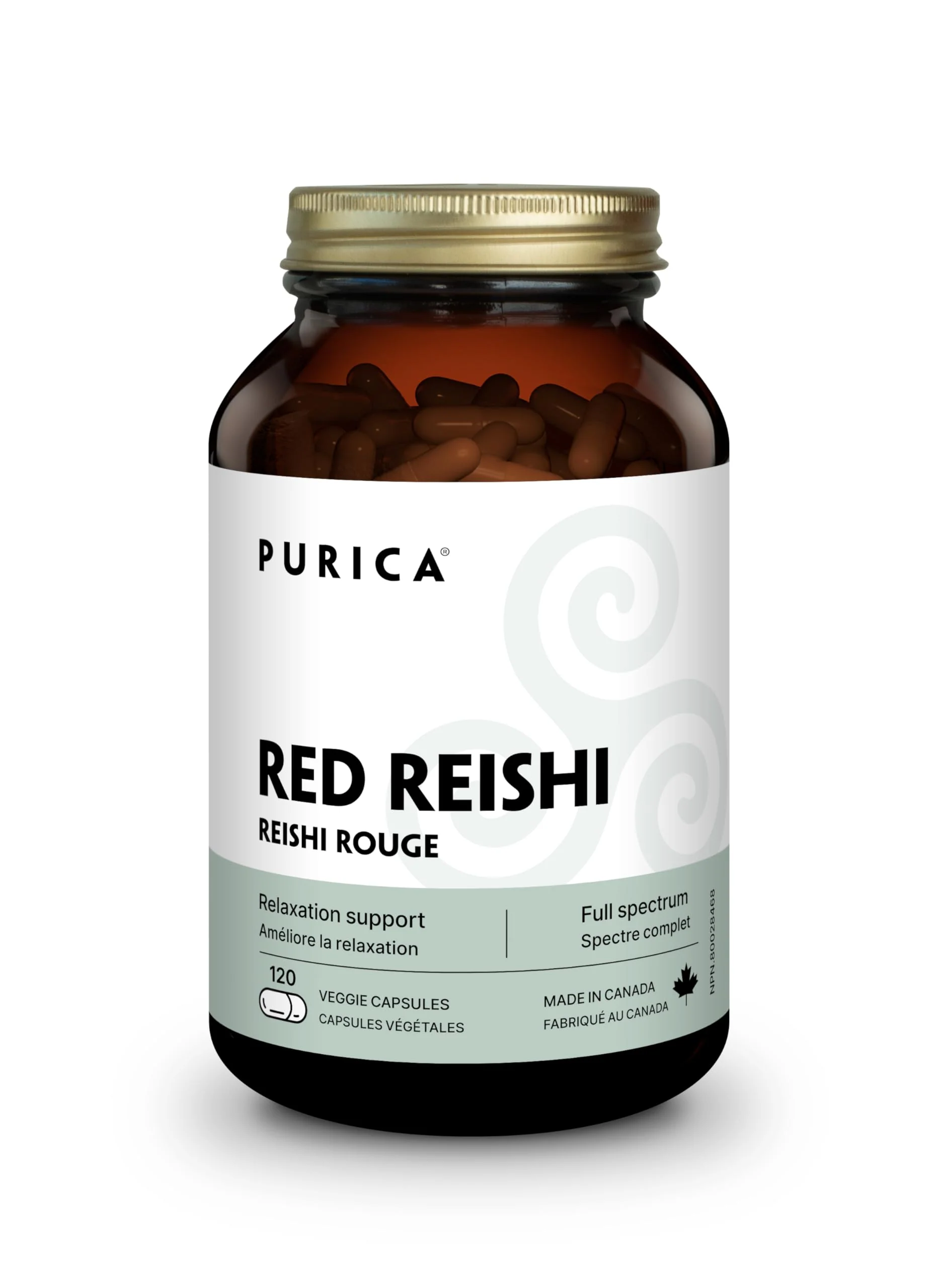 PURICA Red Reishi 120 CT | 400mg Reishi Mushroom Supplement - Image 10