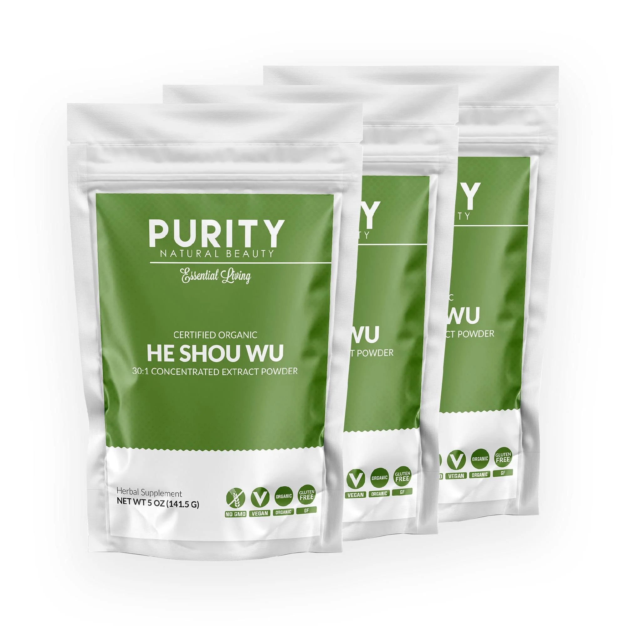 Purity Natural Beauty Organic He Shou Wu 5oz | 30:1 Fo-ti Extract - Image 10