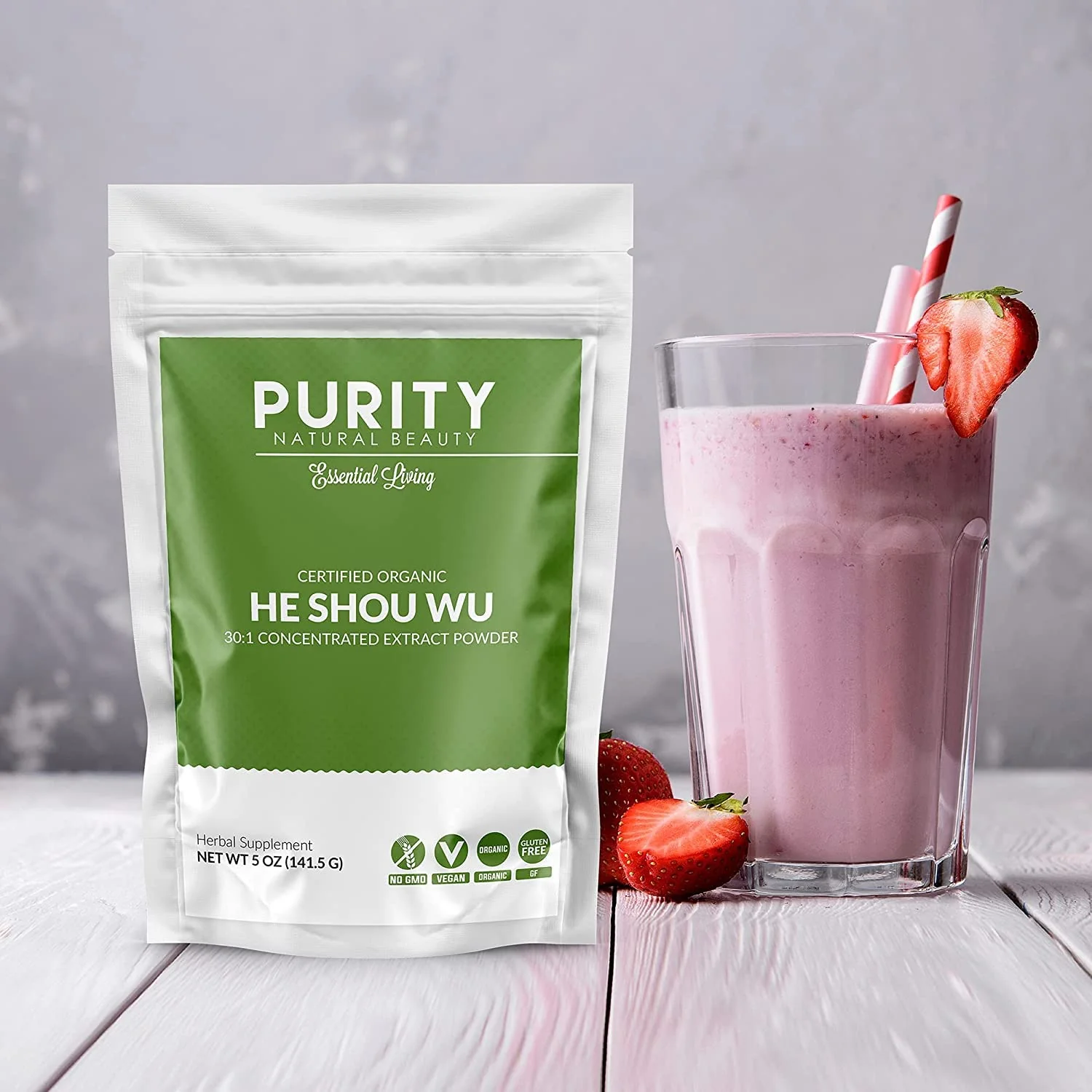 Purity Natural Beauty Organic He Shou Wu 5oz | 30:1 Fo-ti Extract - Image 11