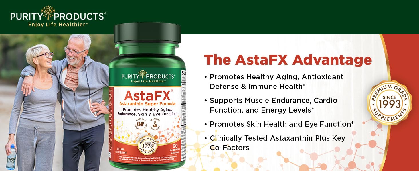Purity Products AstaFX Astaxanthin 4 mg AstaREAL with Tocotrienols & BioPerine – 60 Vegetarian Caps - Image 4