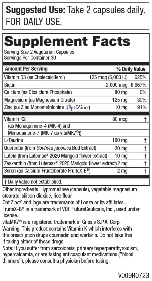 Purity Products Dr. Cannell's Advanced Vitamin D Women's Formula with Lutein & Biotin – 60 Veg Capsules - Image 2