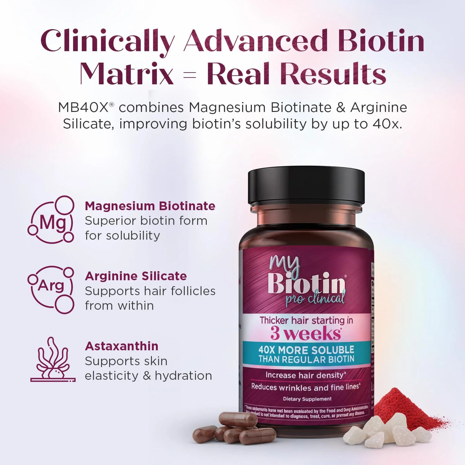 Purity Products MyBiotin ProClinical – 40x Soluble Biotin for Hair, Skin & Nails | 30 Veg Capsules - Image 14