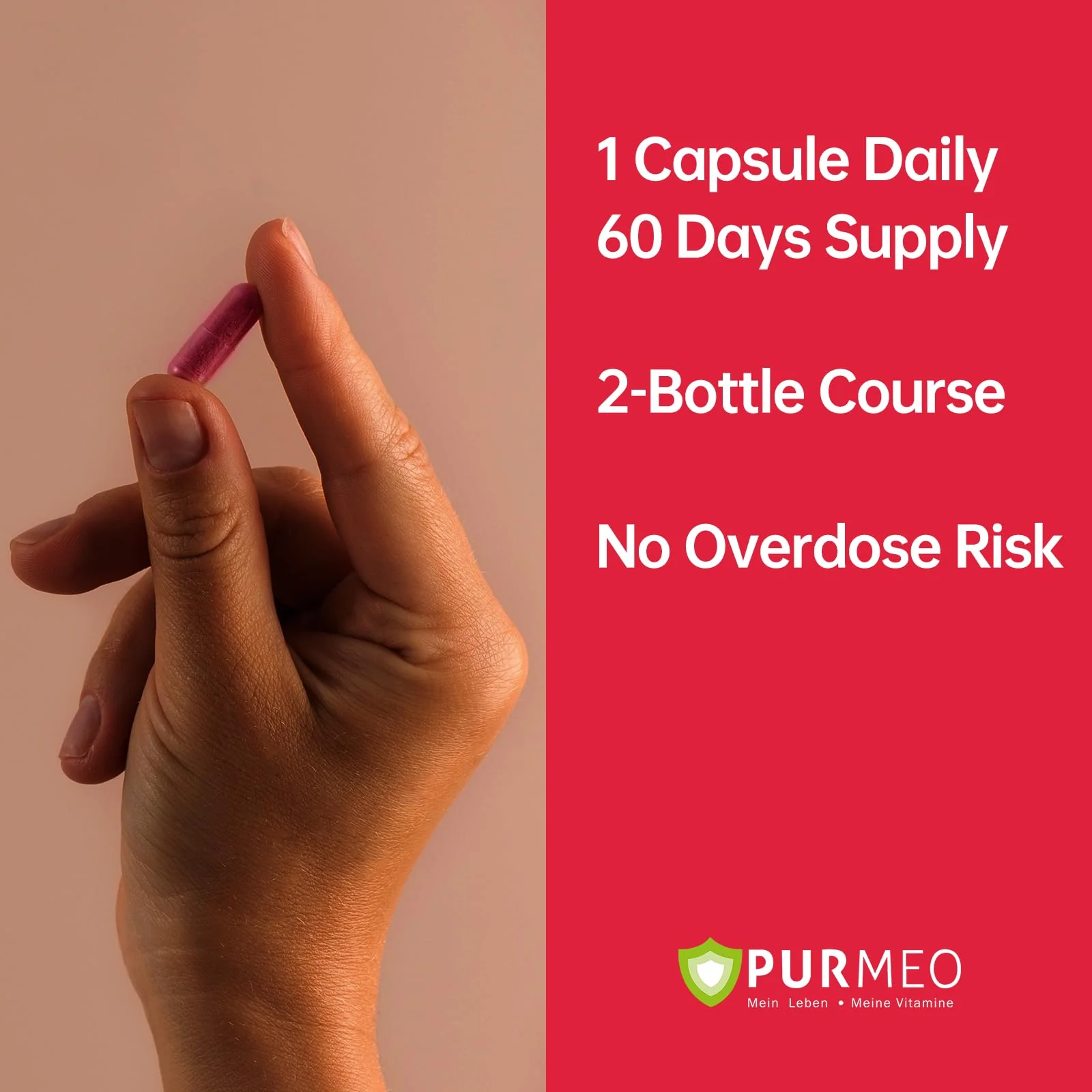 Purmeo Tinnitus Relief – 1 Daily Capsule | German-Grade Alpha Lipoic Acid & Methylcobalamin - Image 9