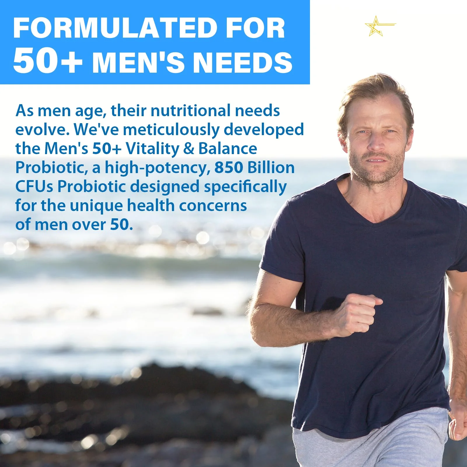 QIVERNAMY Probiotics for Men 50+ — 850B CFU, CoQ10, 360 Caps, 1800mg Prebiotic Fiber - Image 14