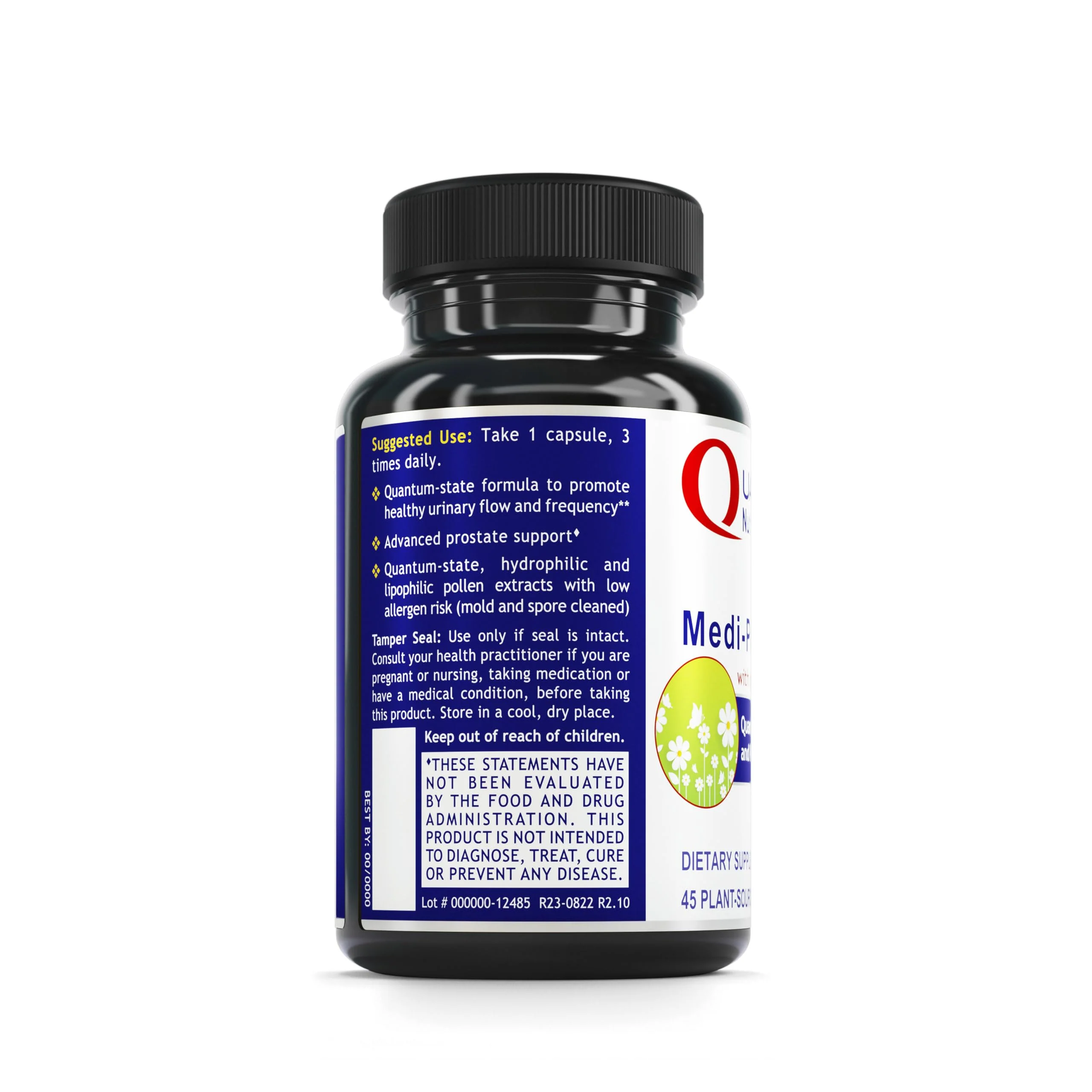 QNL Quantum Medi-Pollen - Men’s Prostate & Urinary Health Supplement | Vegan, 45 Capsules - Image 3