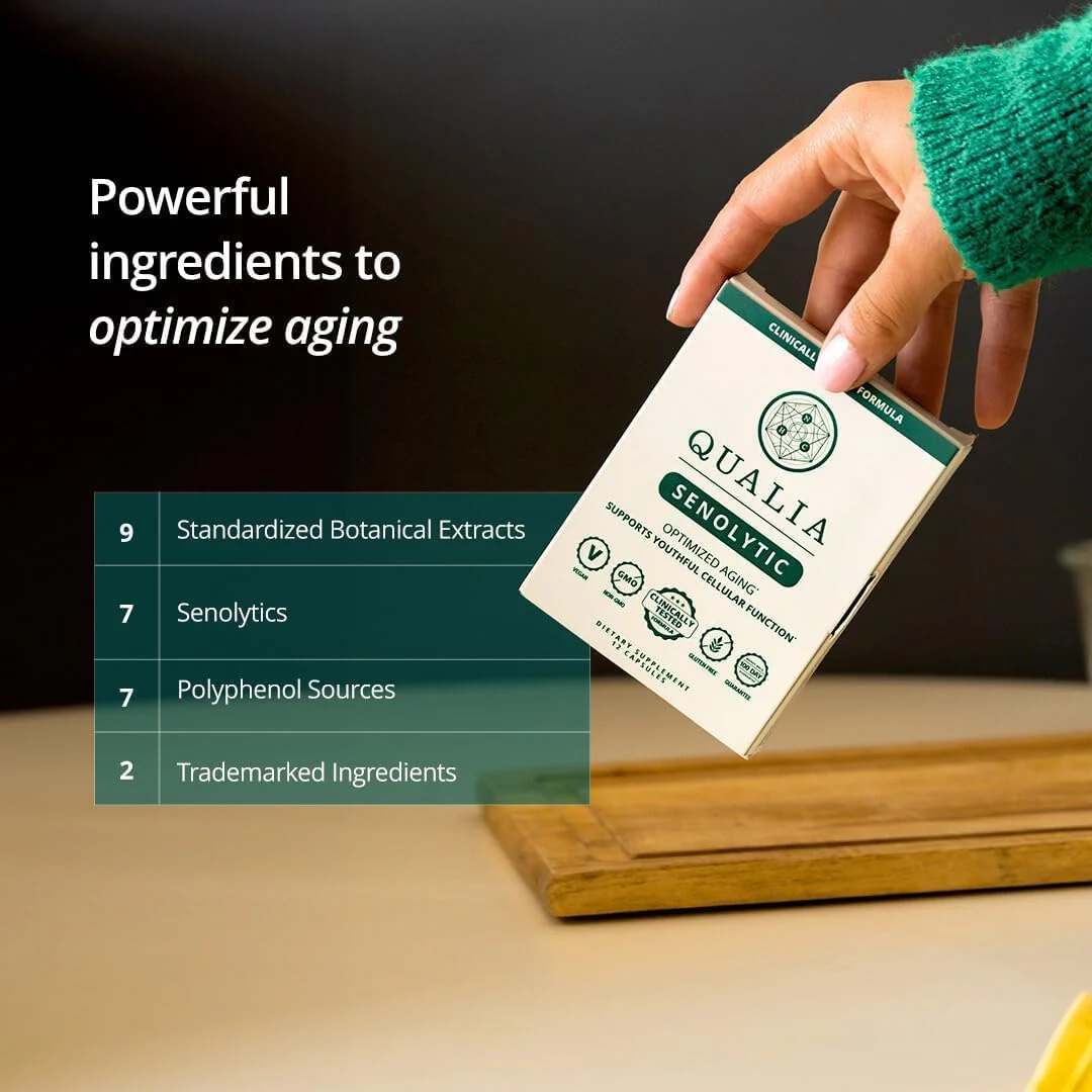 QUALIA LIFE SCIENCES Senolytic Supplement – Fisetin, Quercetin & Piperlongumine for Aging Support | 1 Month Supply - Image 6