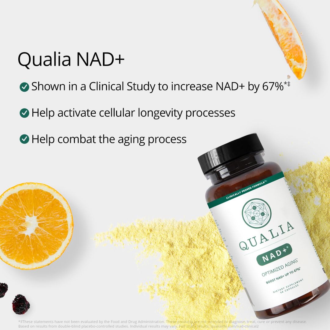 Qualia NAD Supplement — Clinically Boost NAD+ Up to 67% | Niagen, Niacin & Niacinamide | 1 Month Supply - Image 14