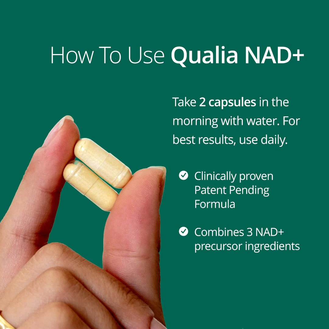Qualia NAD Supplement — Clinically Boost NAD+ Up to 67% | Niagen, Niacin & Niacinamide | 1 Month Supply - Image 7