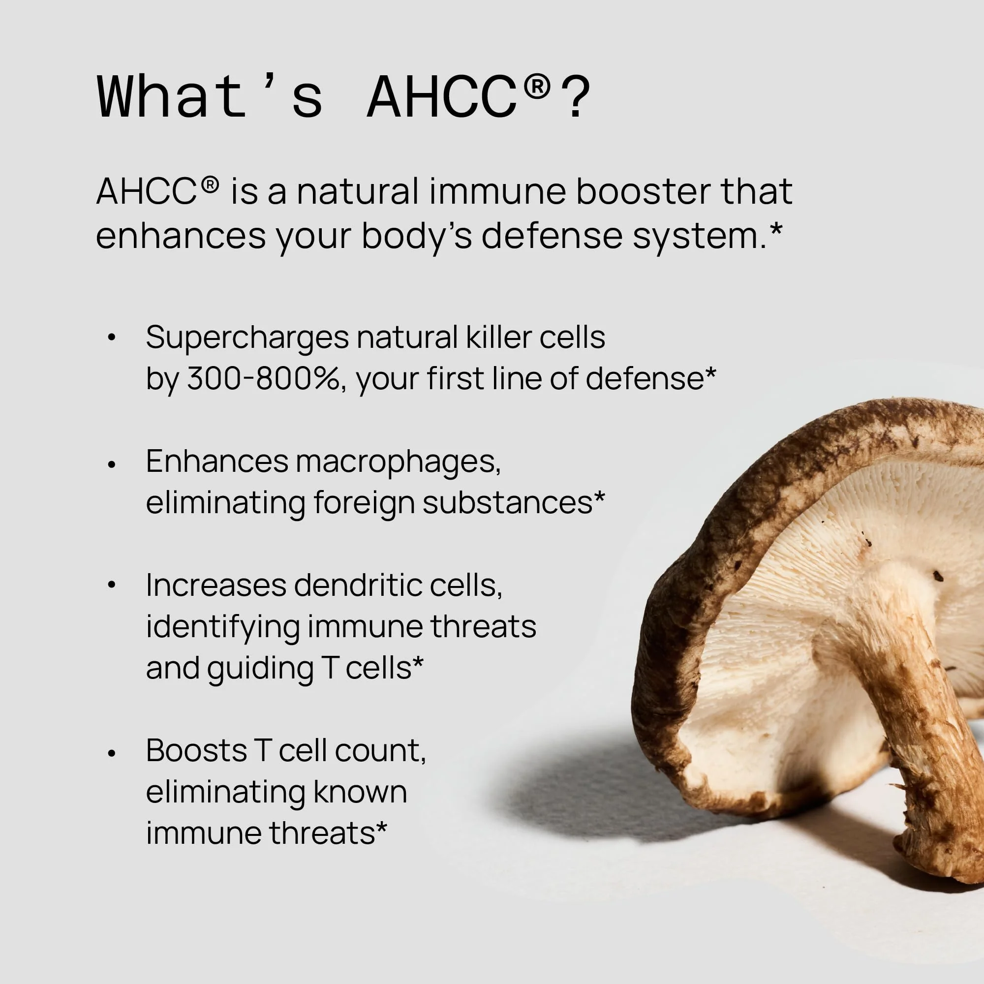 Quality of Life Immune Support AHCC Rx 60 Softgels | Premium Mushroom Blend - Image 4