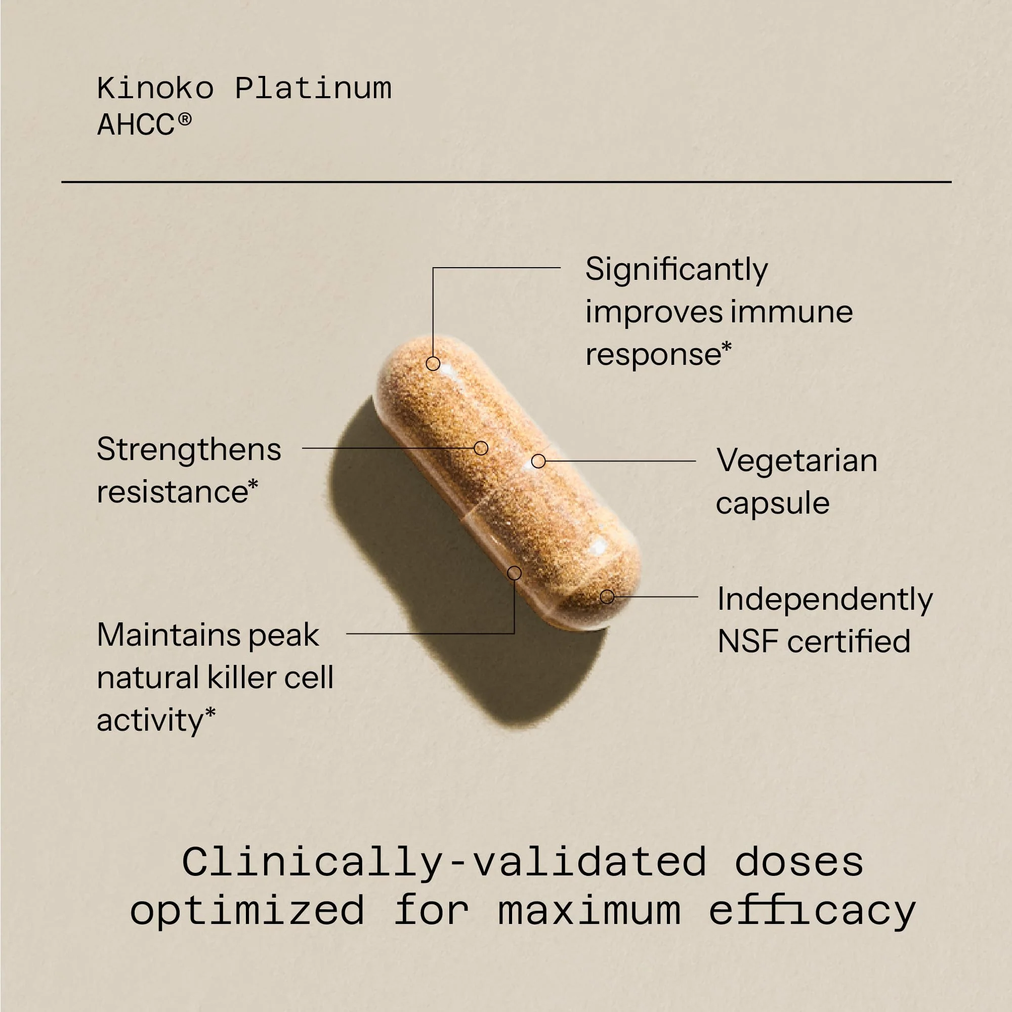 Quality of Life Kinoko Platinum AHCC 750mg – Immune Support & NK Cell Activity | 60 Veggie Capsules - Image 4