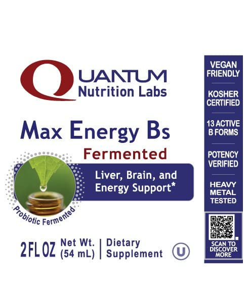 Quantum Nutrition Labs Max Energy B – Liquid Vitamin B Complex (2 Fl Oz) - Image 4