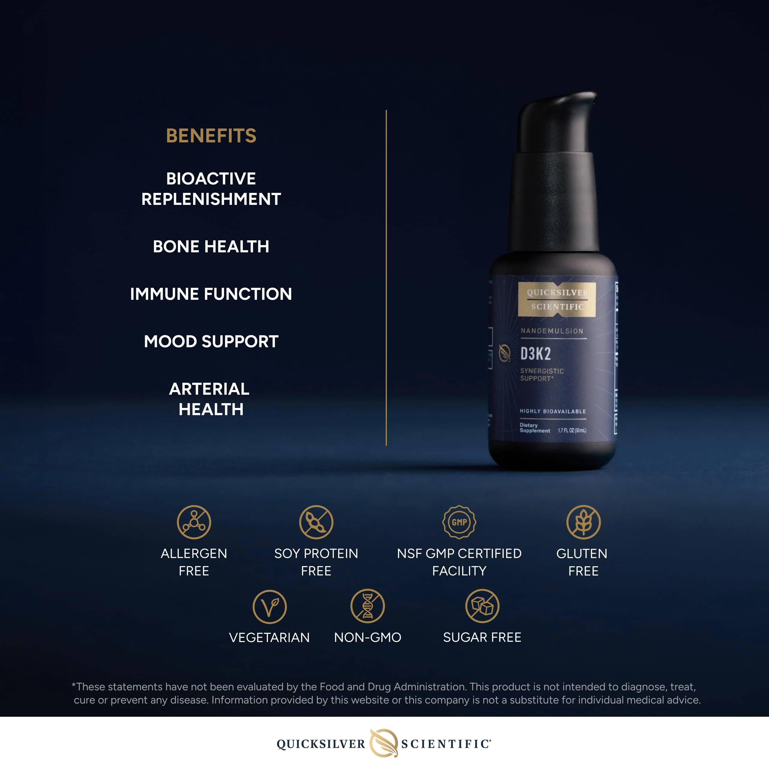 Quicksilver Scientific Nanoemulsified D3K2 — Liposomal Vitamin D3 + K2 MK7 - Image 10