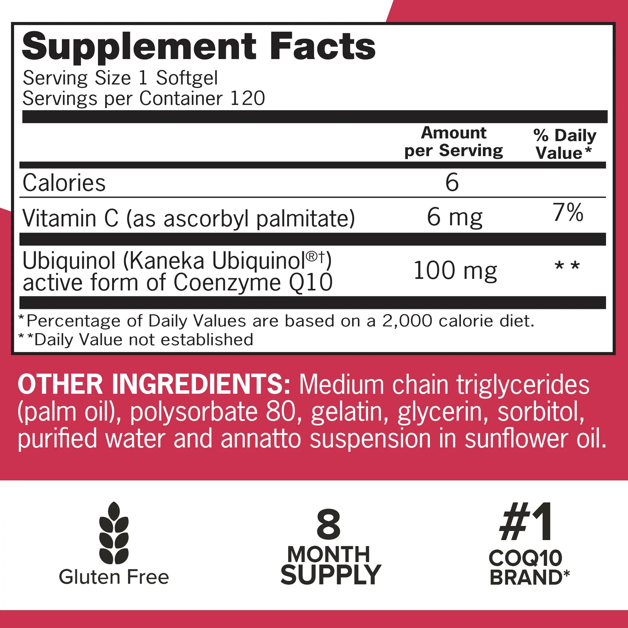 Qunol Mega Ubiquinol CoQ10 100mg – Superior Absorption, 240 Softgels (Pack of 2) - Image 9