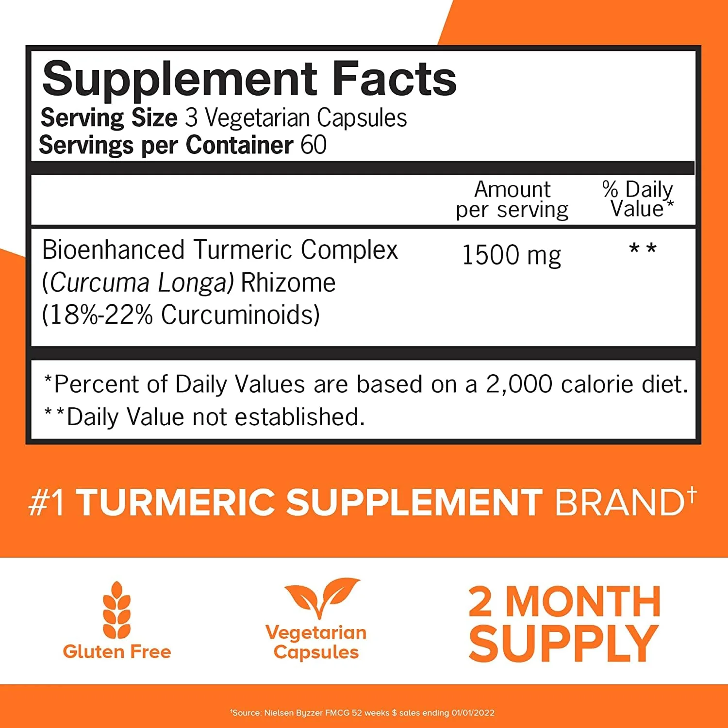 Qunol Turmeric Curcumin 1500mg | Ultra High Absorption | Joint Support | 180 Count (2-Month Supply) - Image 7