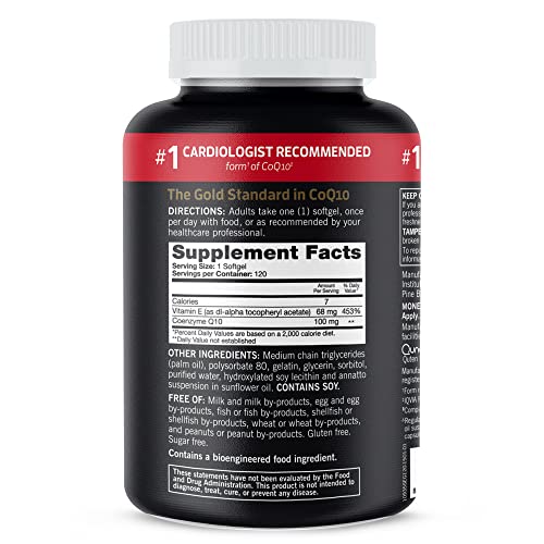 Qunol Ultra CoQ10 100mg | 3x Better Absorption | Water & Fat-Soluble CoQ10 | 240 Softgels - Image 8