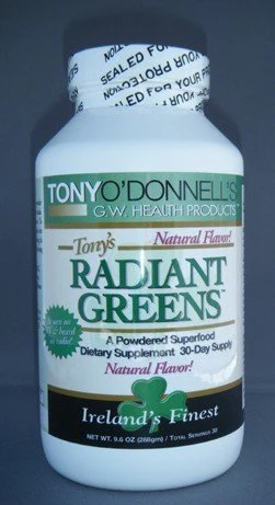 Radiant Greens Natural by Tony O'Donnell - 10.58 Oz / 30 Servings | Greens Powder