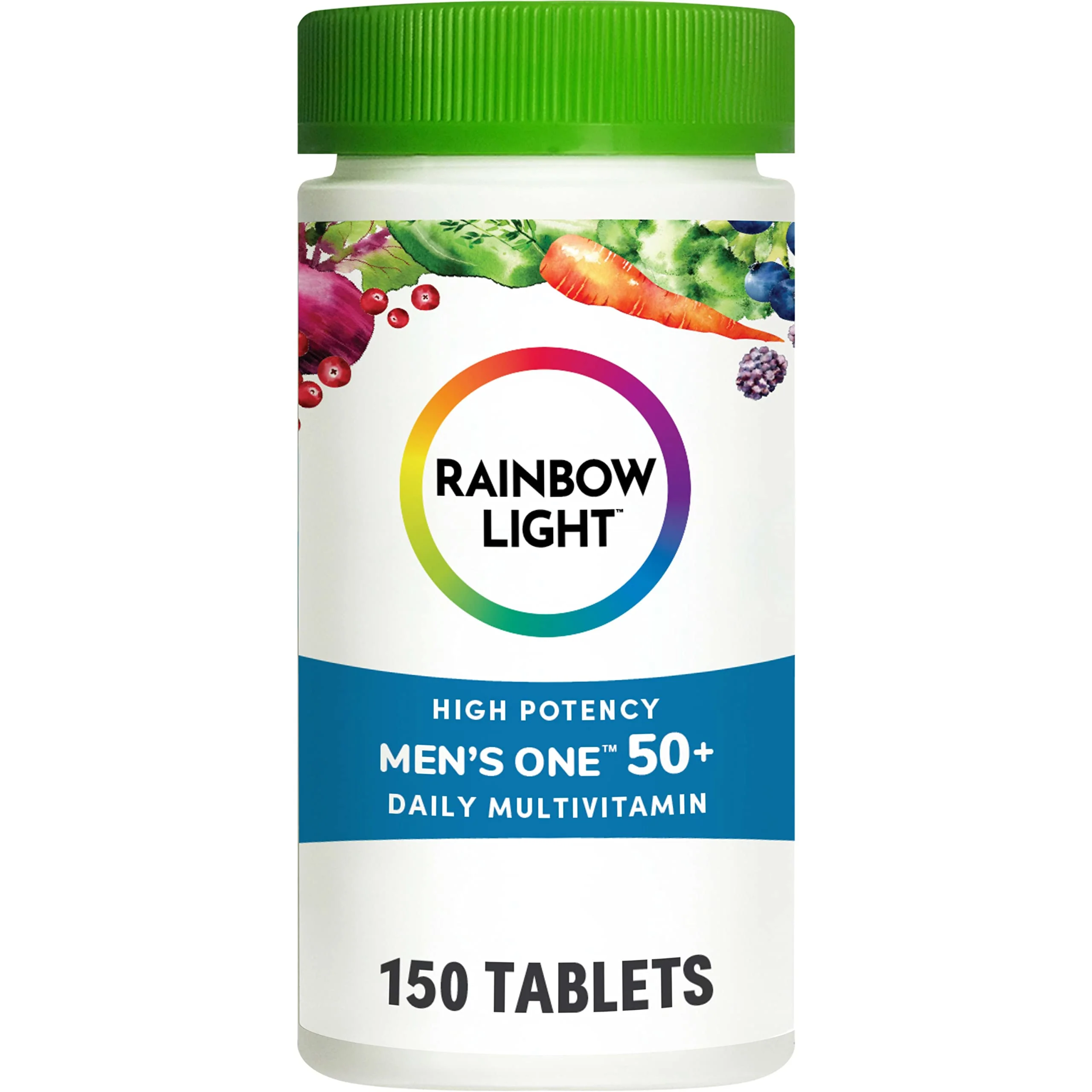 Rainbow Light Men's One 50+ Multivitamin – High Potency Immune Support, Vitamin C, D & Zinc, Vegetarian & Non-GMO - Image 9
