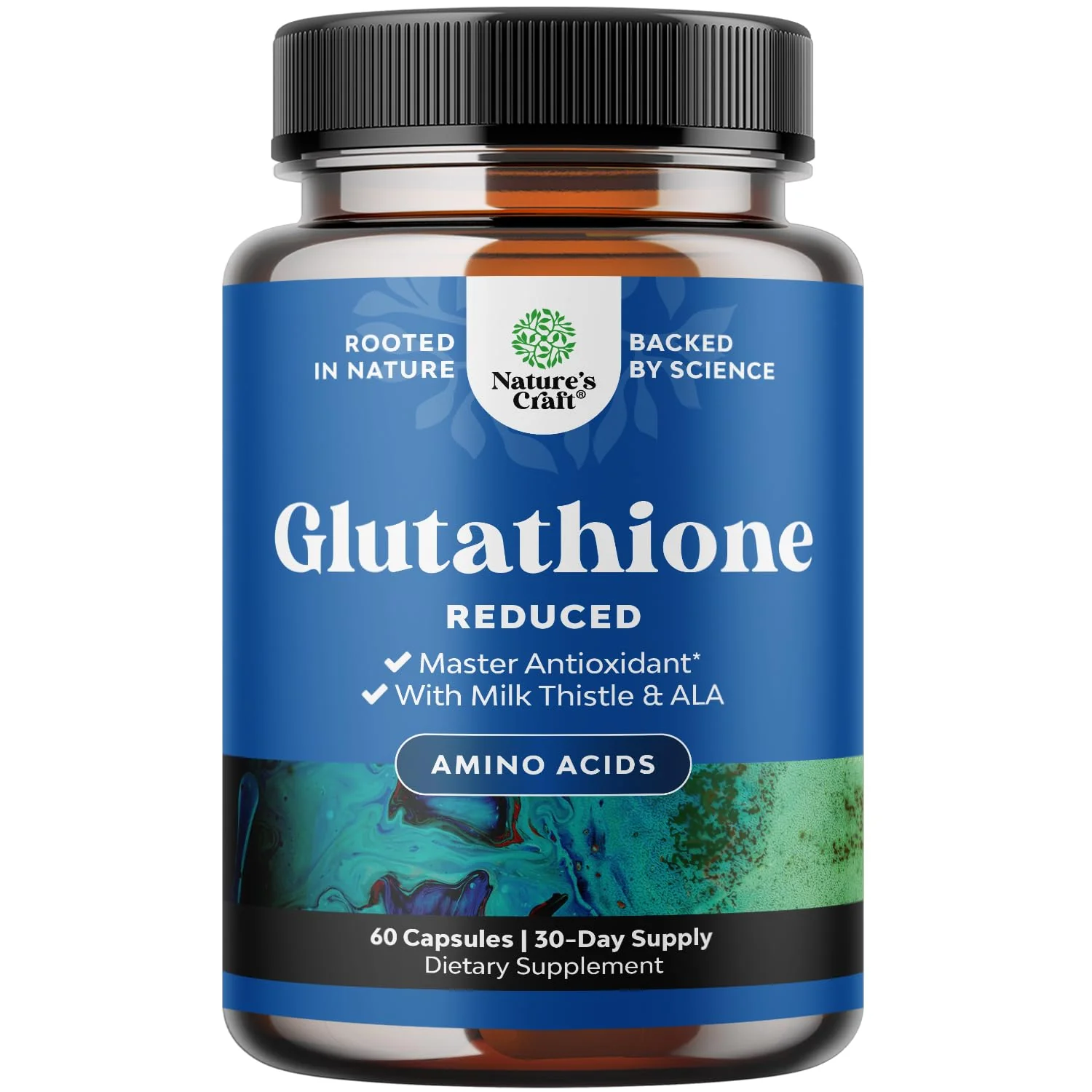 Reduced Glutathione + Milk Thistle 1000mg - Skin Radiance, Liver & Immune Support | 60 Count - Image 9