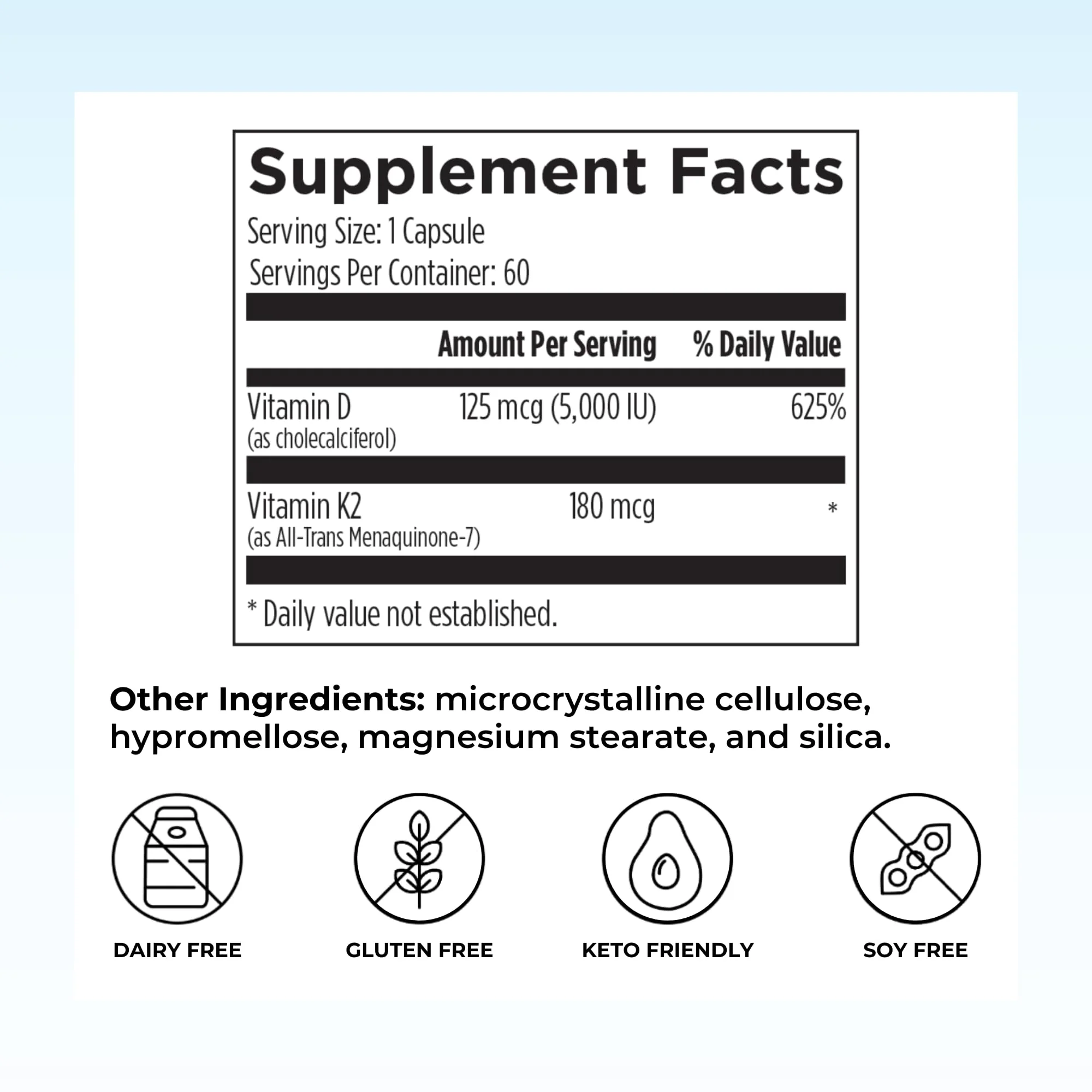 Reignite Wellness by JJ Virgin | Vitamin D Plus | Relevant Serving of 5000 IU, Highly Absorbable Vitamin D + Vitamin K1 & K2 | GG Supplement for Immune Health | Bone and Heart Supplement | 60 Softgels - Image 10