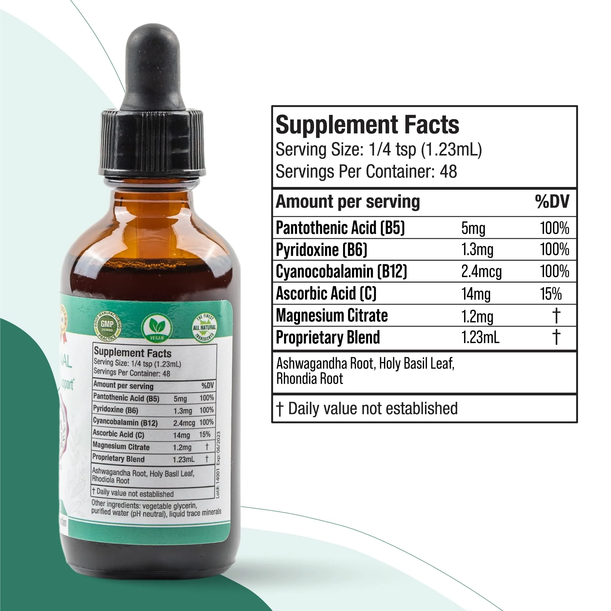 Rejuvica Health Active Adrenal - Advanced Adrenal Support Tincture - Liquid for Easy Absorption - Image 7