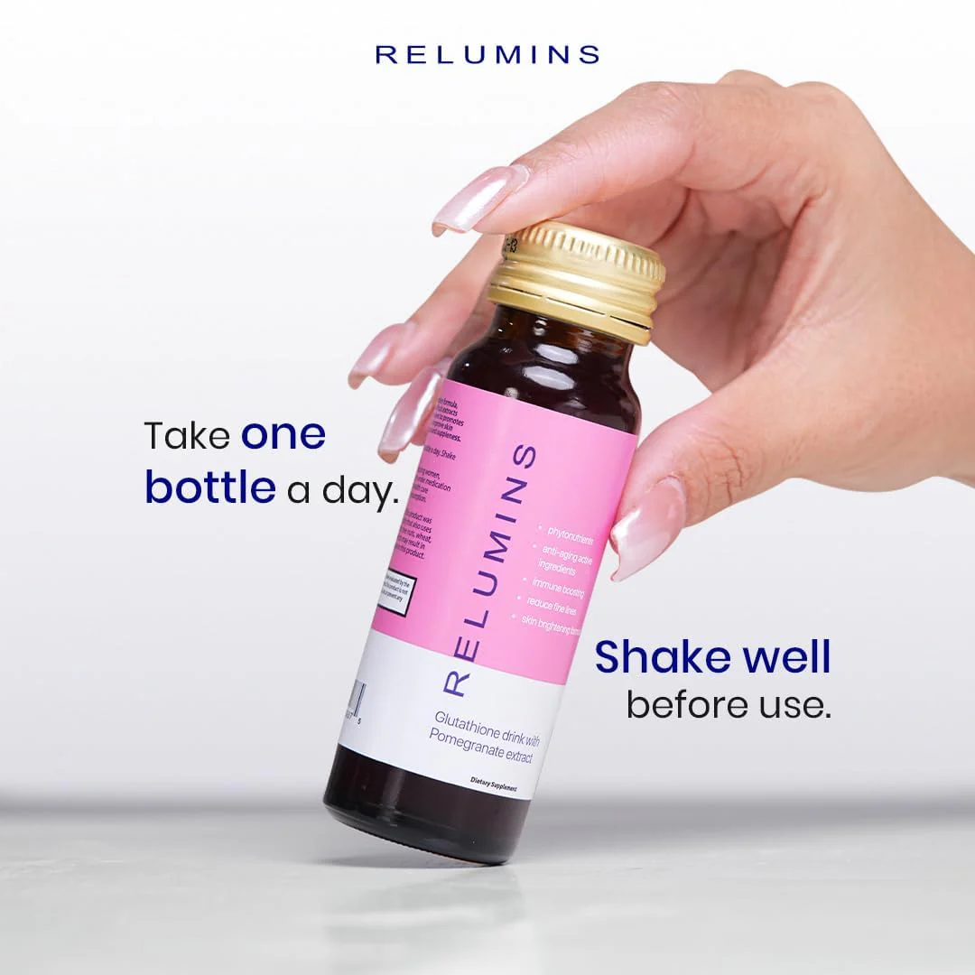 Relumins Glutathione Shots – Pomegranate Flavor, 20x50ml | Hydration, Collagen & Antioxidant Boost | Made in USA - Image 14
