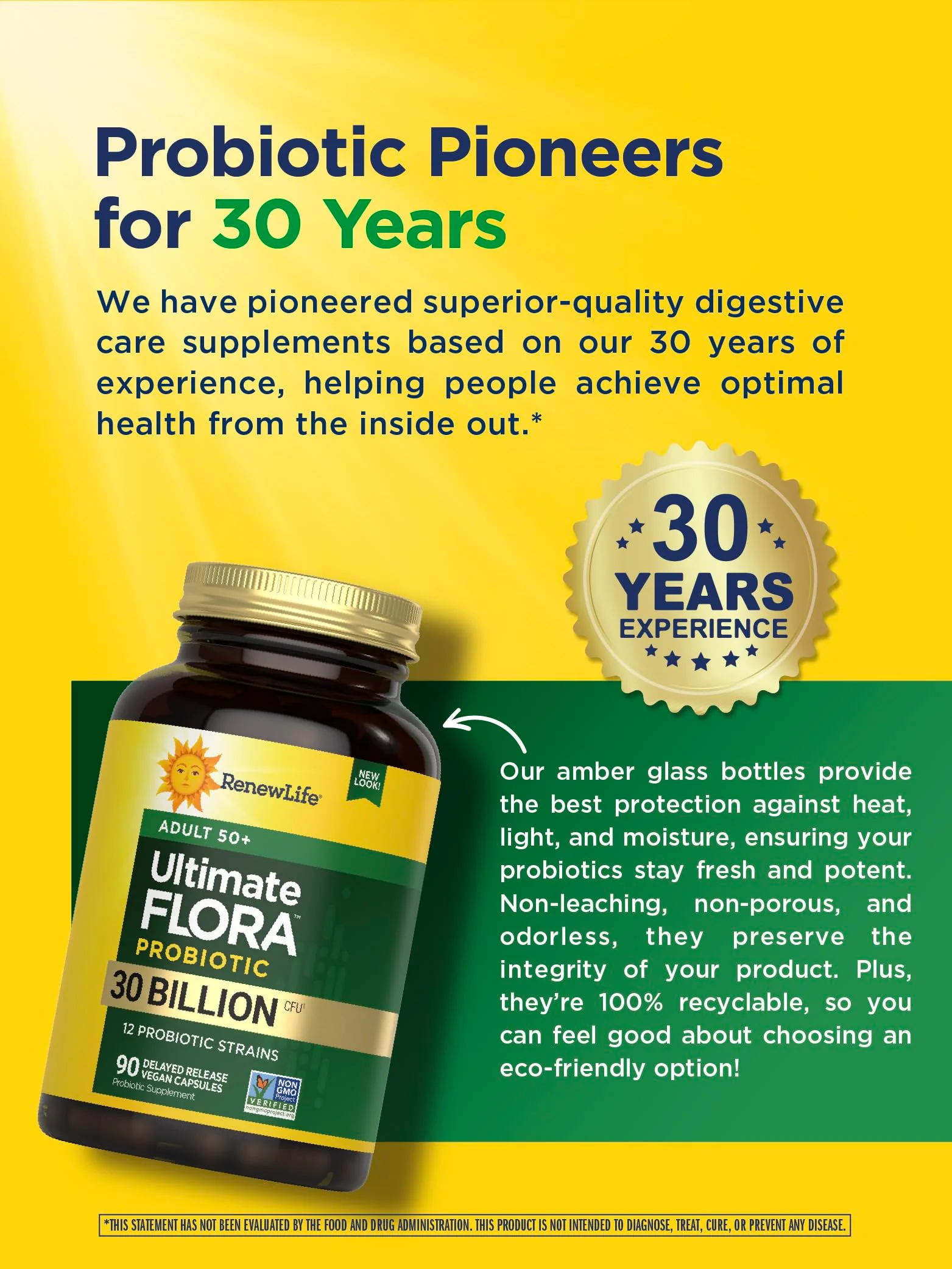 Renew Life Probiotic Adult 50 Plus – 30 Billion CFU, 90 Count Capsules | Digestive & Immune Support - Image 5