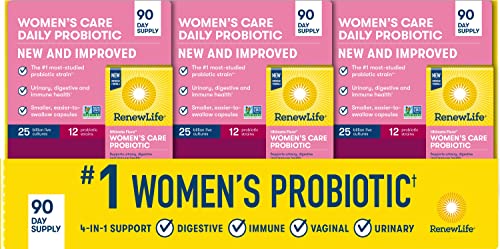 Renew Life Ultimate Flora Women's Care Probiotic 25 Billion CFU - 90 Capsules | Gluten Free, Non-GMO - Image 10