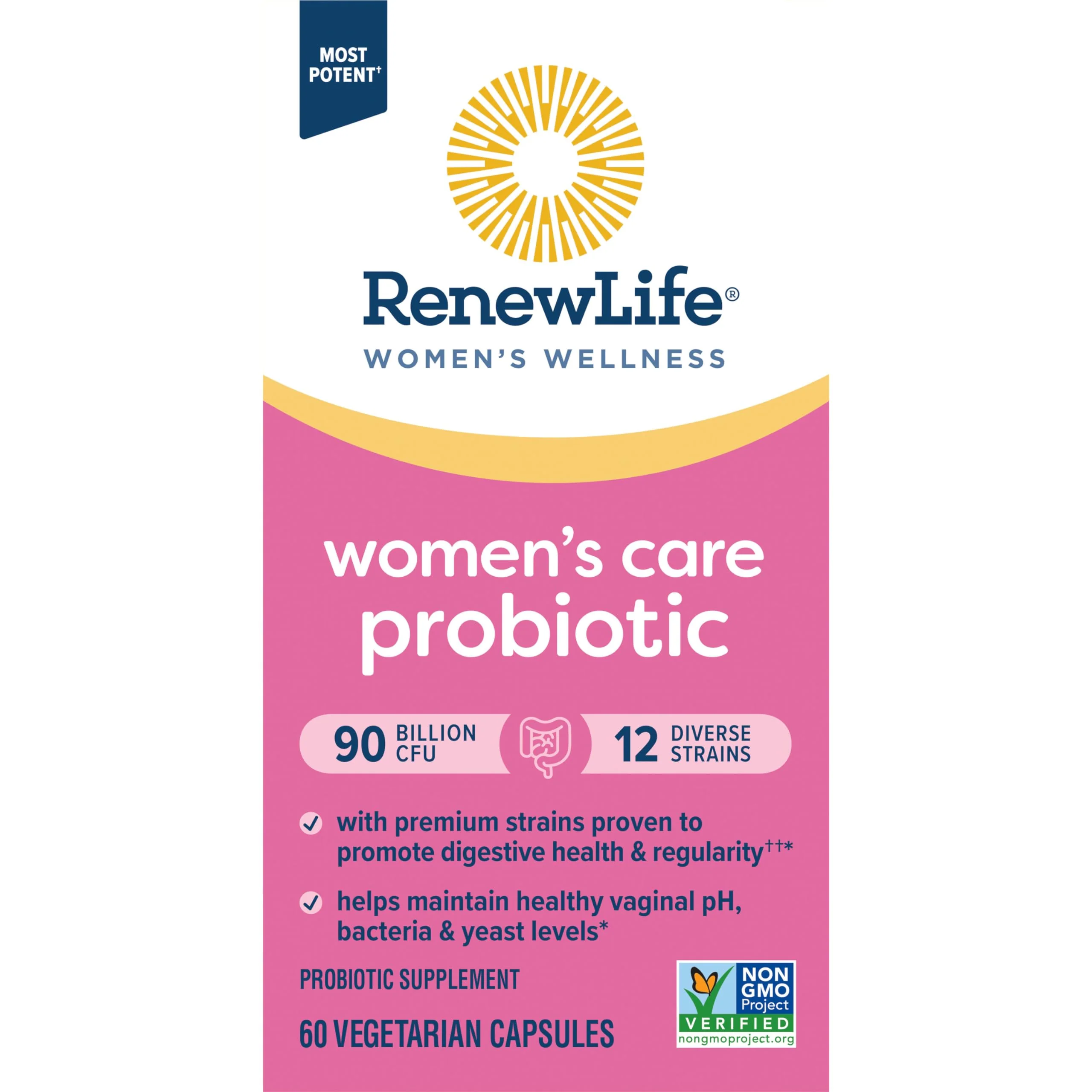 Renew Life Women's Probiotic Capsules — 90 Billion CFU for Vaginal, Urinary, Digestive & Immune Health - Image 4