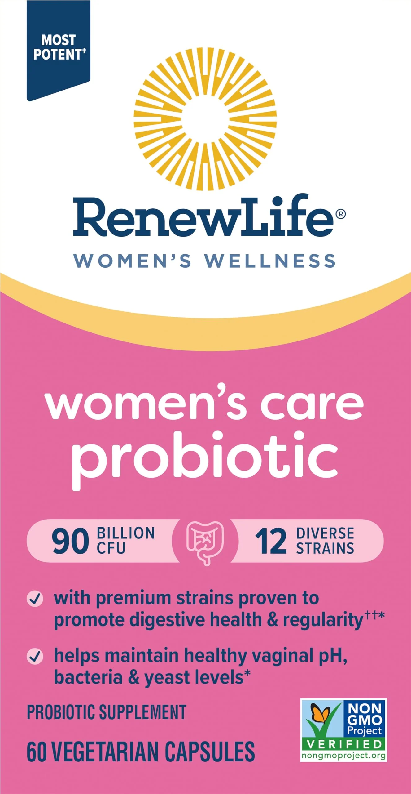 Renew Life Women's Probiotic Capsules — 90 Billion CFU for Vaginal, Urinary, Digestive & Immune Health - Image 5