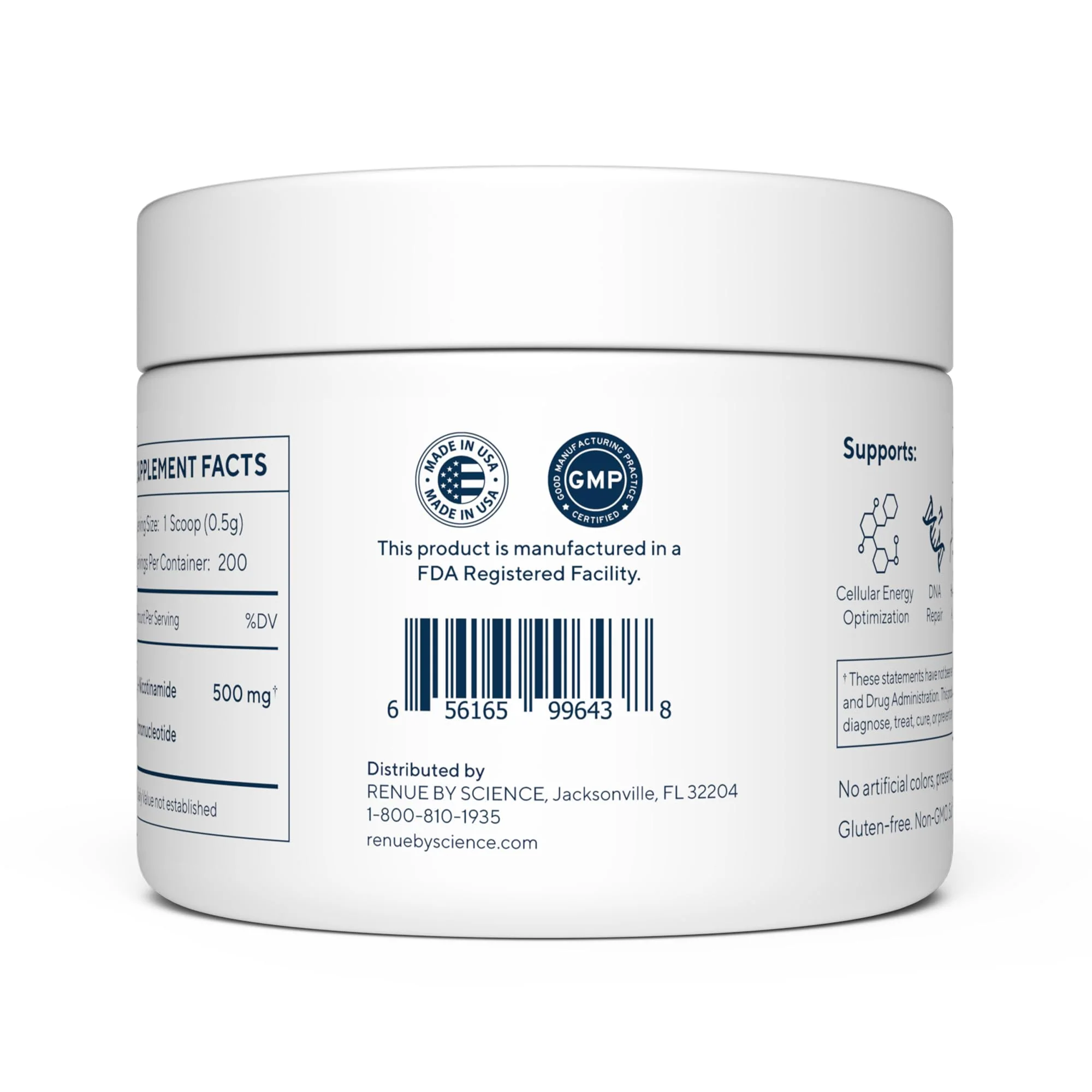 RENUE by Science NMN Powder – 100g, 500mg per Serving, Fast-Dissolve Sublingual, USA Made, Third-Party Tested - Image 4
