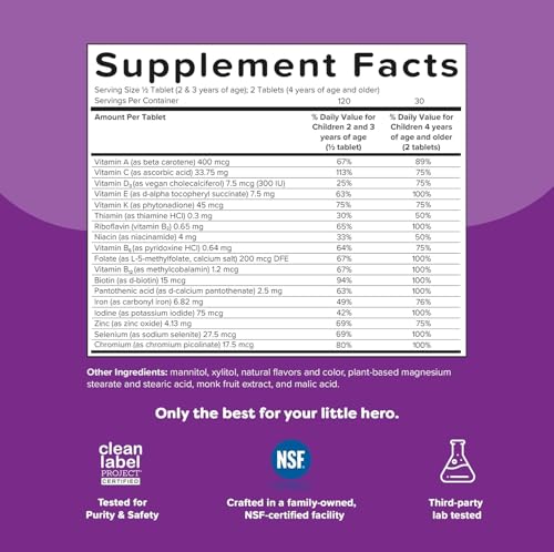 Renzo's Picky Eater Kids Multivitamin with Iron | Sugar-Free Melty Tabs – Cherry Mo' Cherry Flavor - Image 7