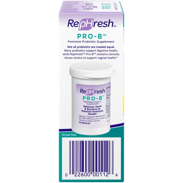 RepHresh Pro-B Probiotic Feminine Supplement – 2-Pack, 30-Count Capsules - Image 13