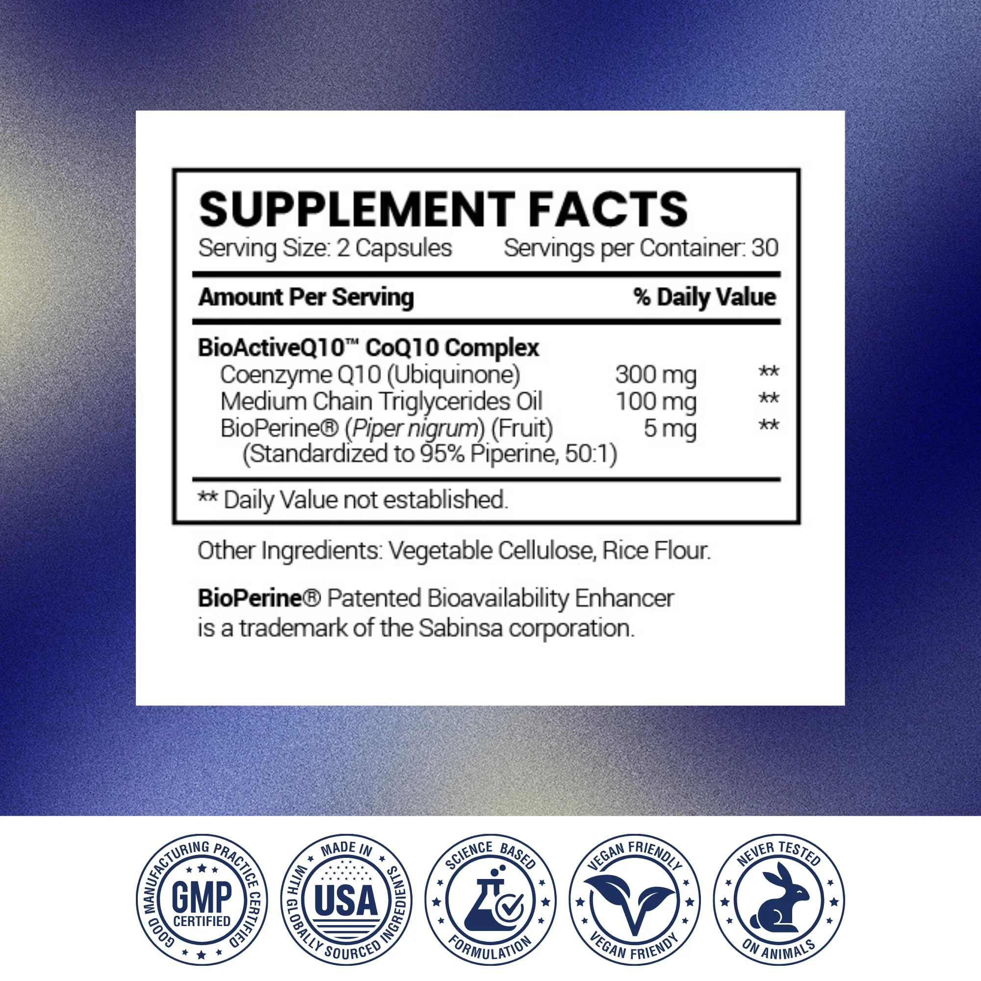 Research Verified CoQ10 – 250mg Pure CoQ10 with Bioperine, 180 Vegan Capsules | Enhanced Absorption - Image 8