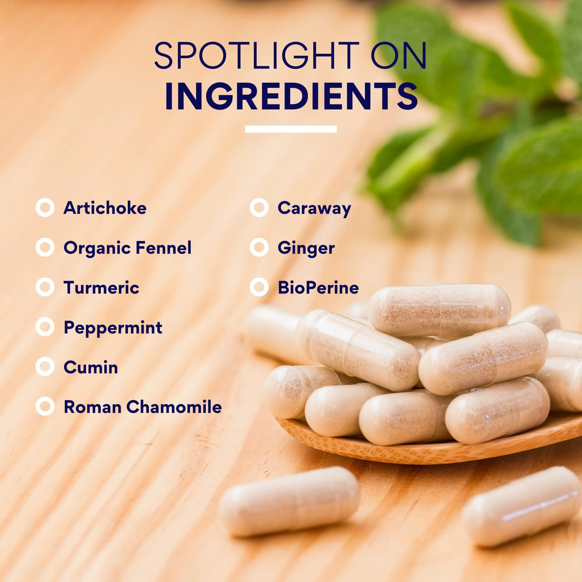 Research Verified Gas and Bloating – Artichoke, Ginger & Peppermint – 180 Vegan Capsules - Image 5
