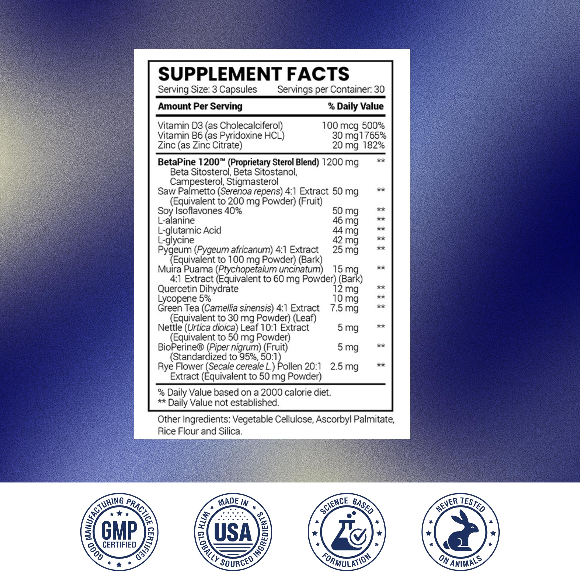 Research Verified ProstaRelief - Saw Palmetto & Bioperine – Prostate & Urinary Health (90 Capsules) - Image 3